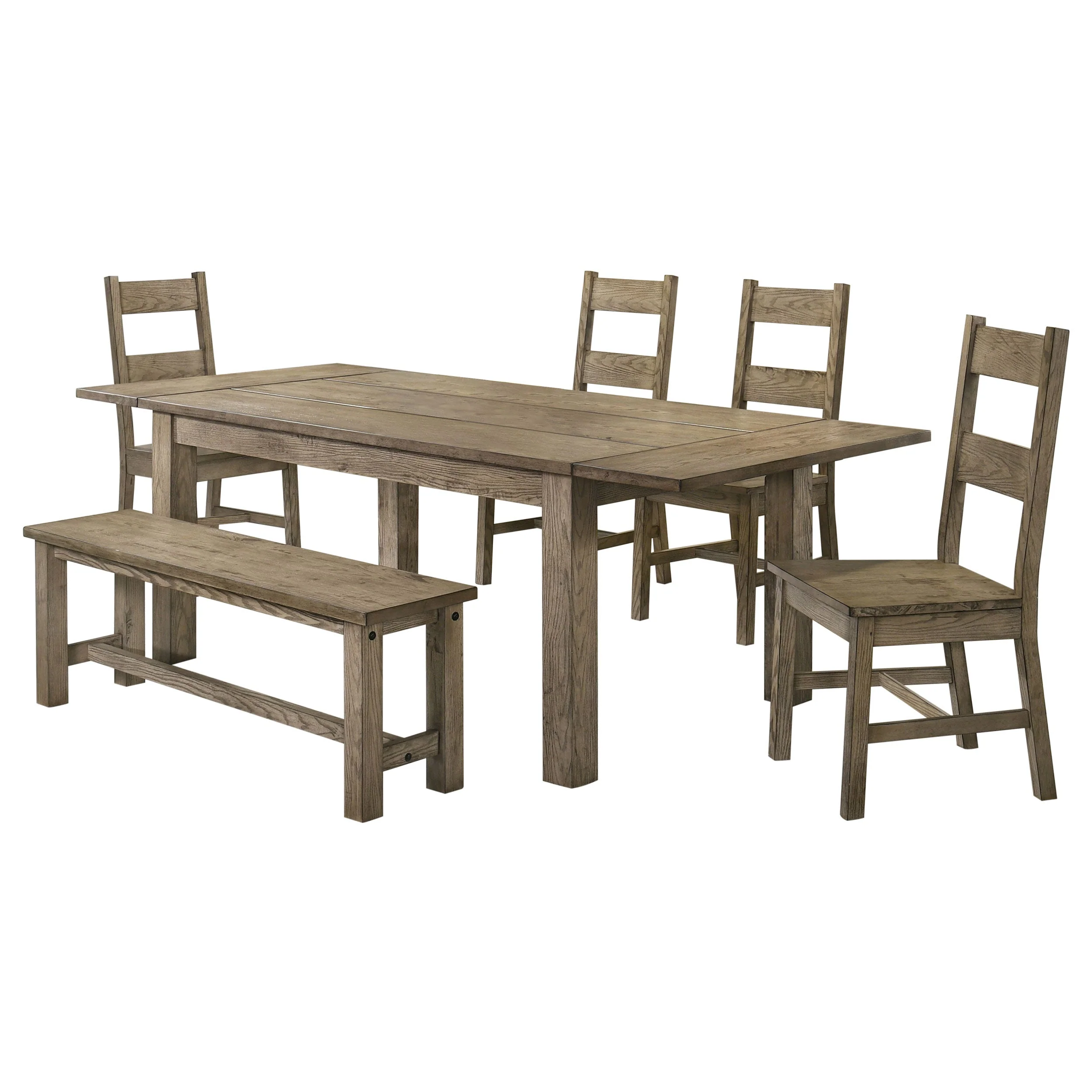 Cardova Vineyard Oak 6-piece Extension Table Dining Set - Image 2