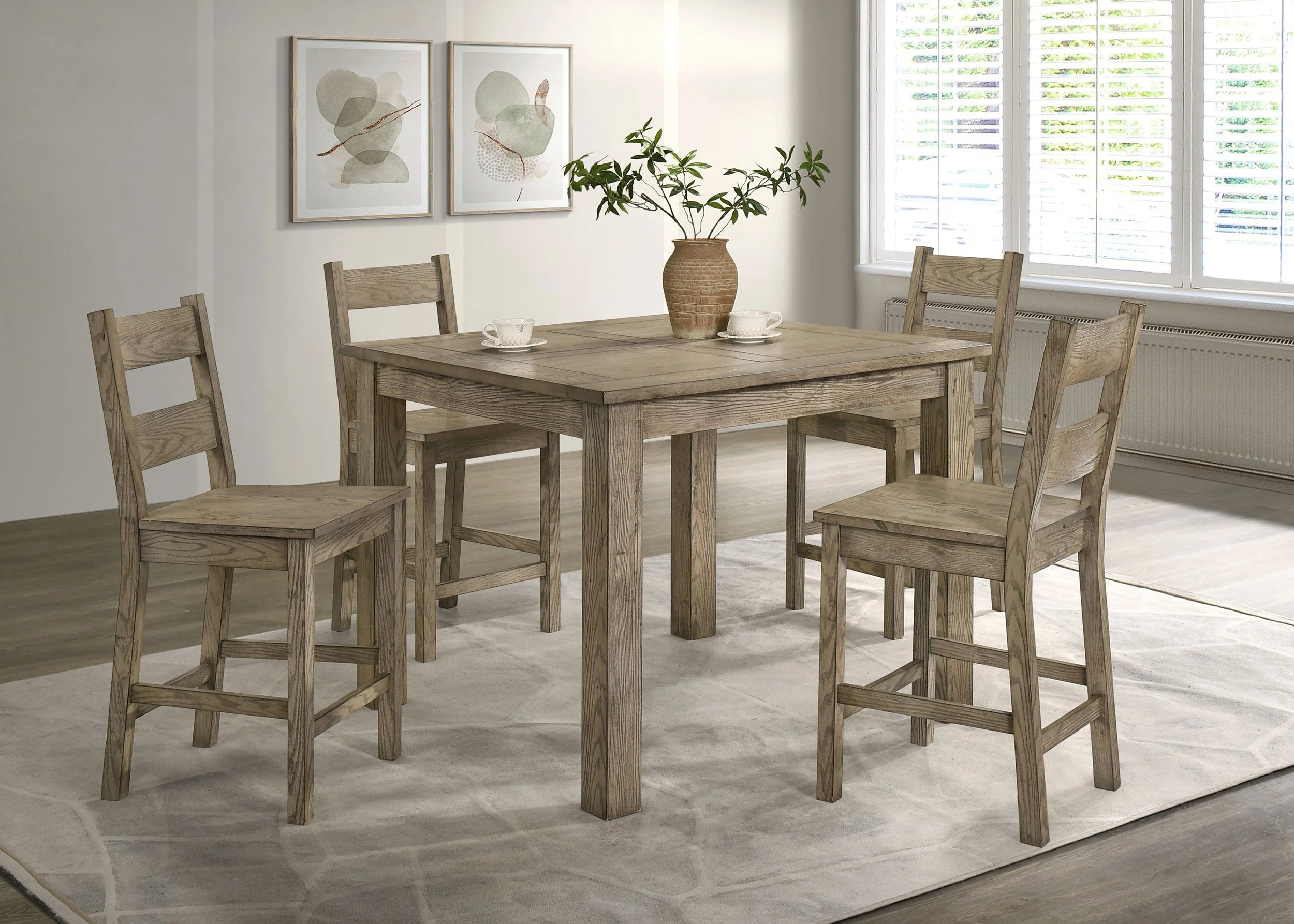 Cardova Vineyard Oak Counter Height Dining Chair (Set of 2) - Image 12