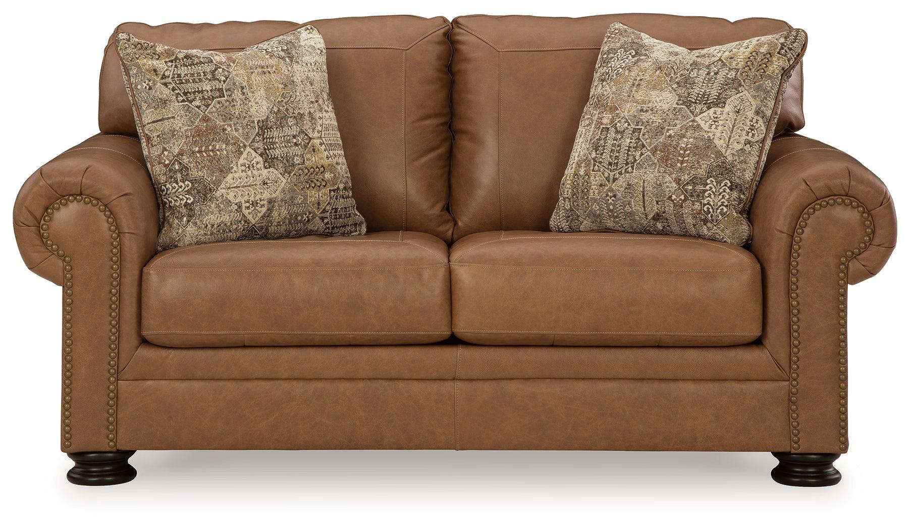 Carianna Caramel Loveseat - Image 3