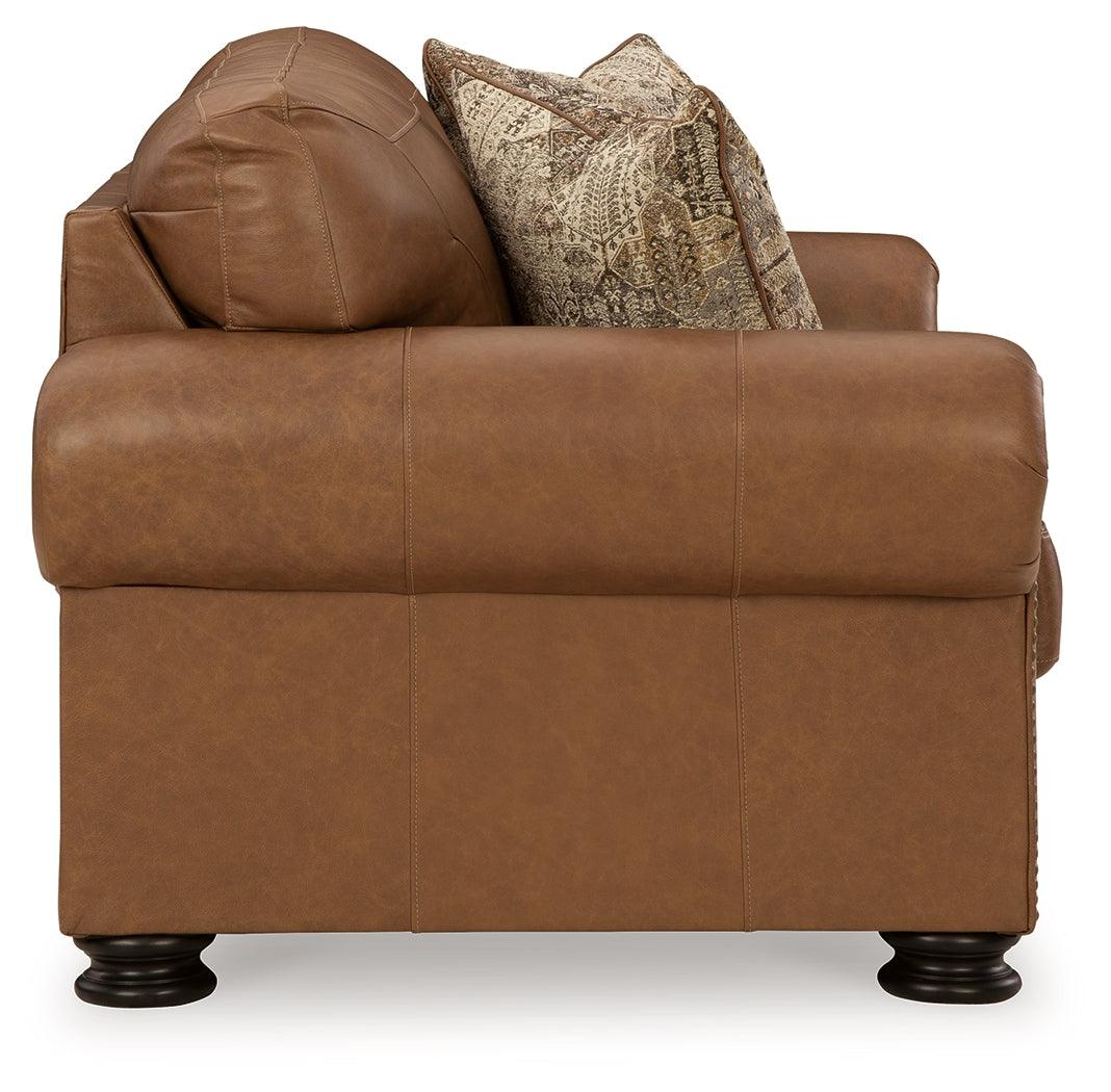 Carianna Caramel Loveseat - Image 4