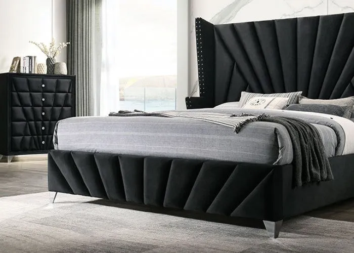 Carissa Black 5-Piece Queen Bedroom Set - Image 2