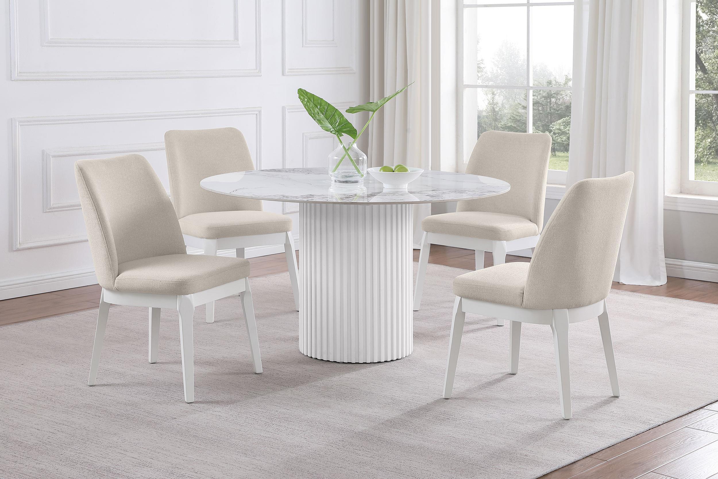 Carissa Upholstered Dining Side Chair Beige (Set of 2) - Image 10