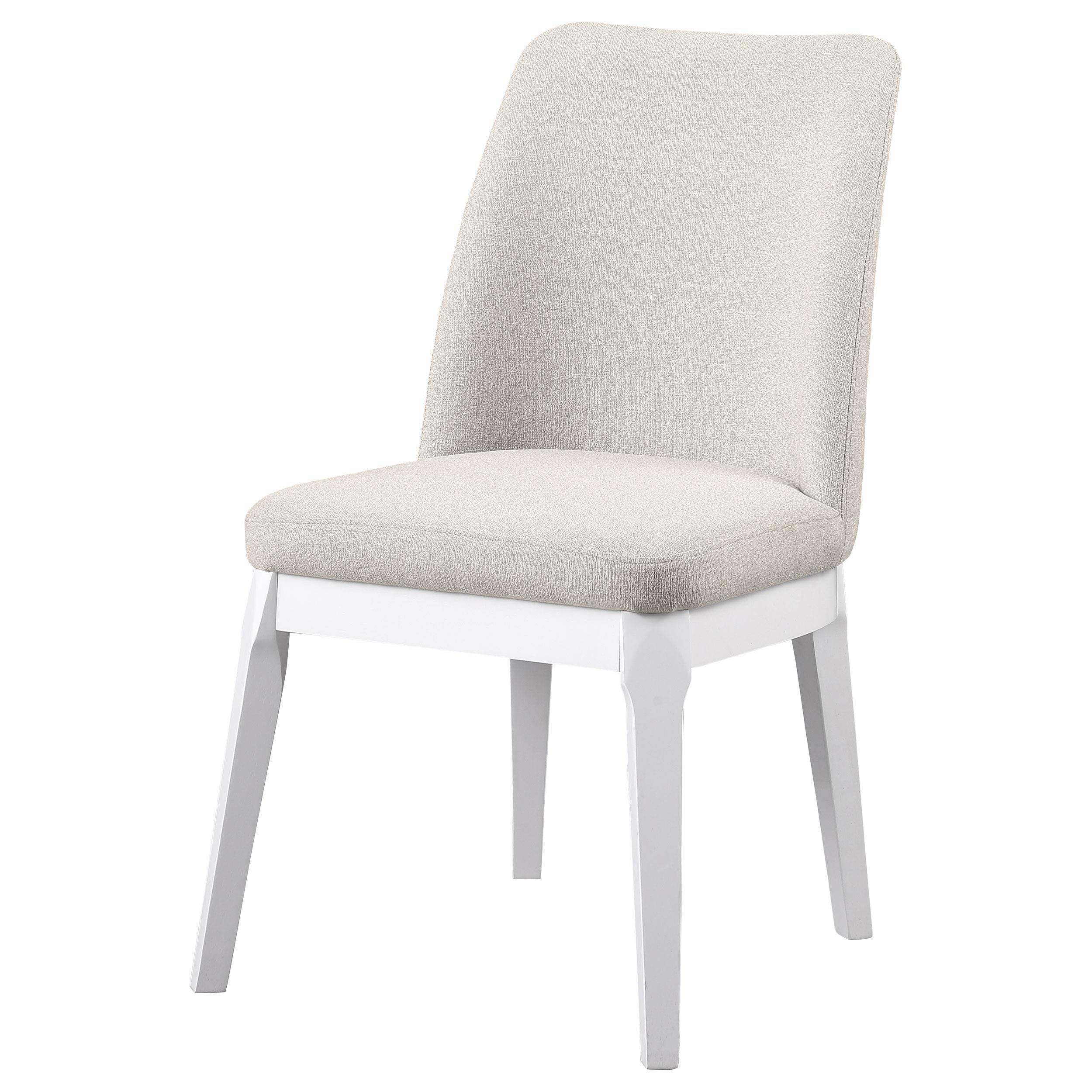Carissa Upholstered Dining Side Chair Beige (Set of 2) - Image 5