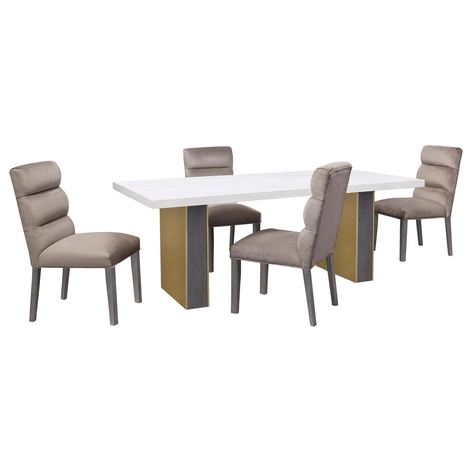 Carla Upholstered Dining Side Chair Stone (Set of 2) - Image 11