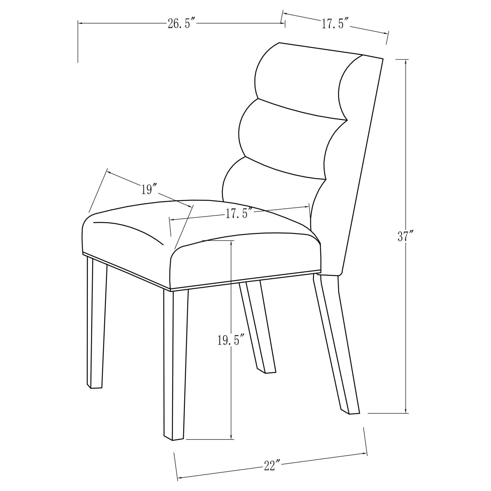 Carla Upholstered Dining Side Chair Stone (Set of 2) - Image 21