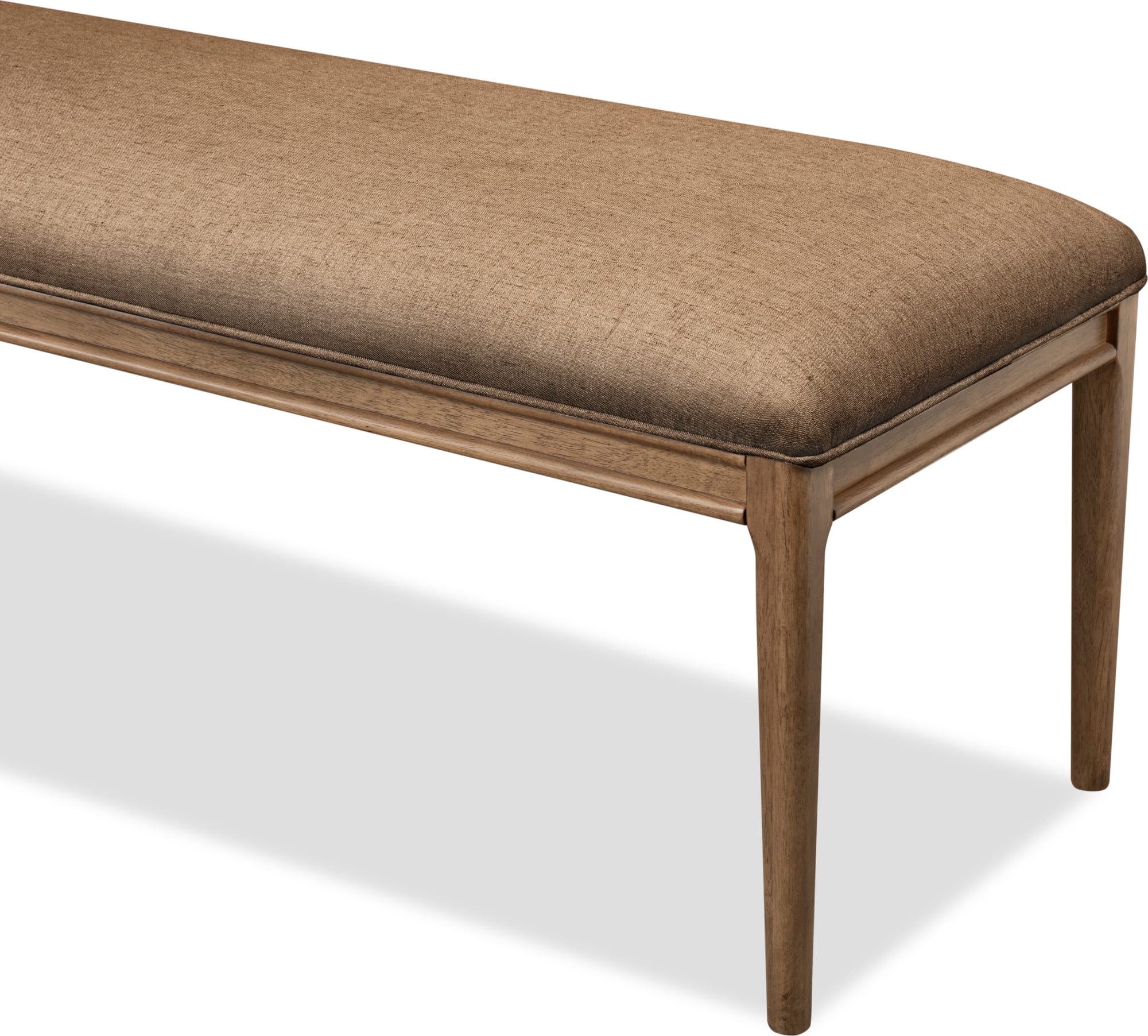 Carlisle Wheat Bread/Tofffee Crunch Upholstered Bench - Image 6