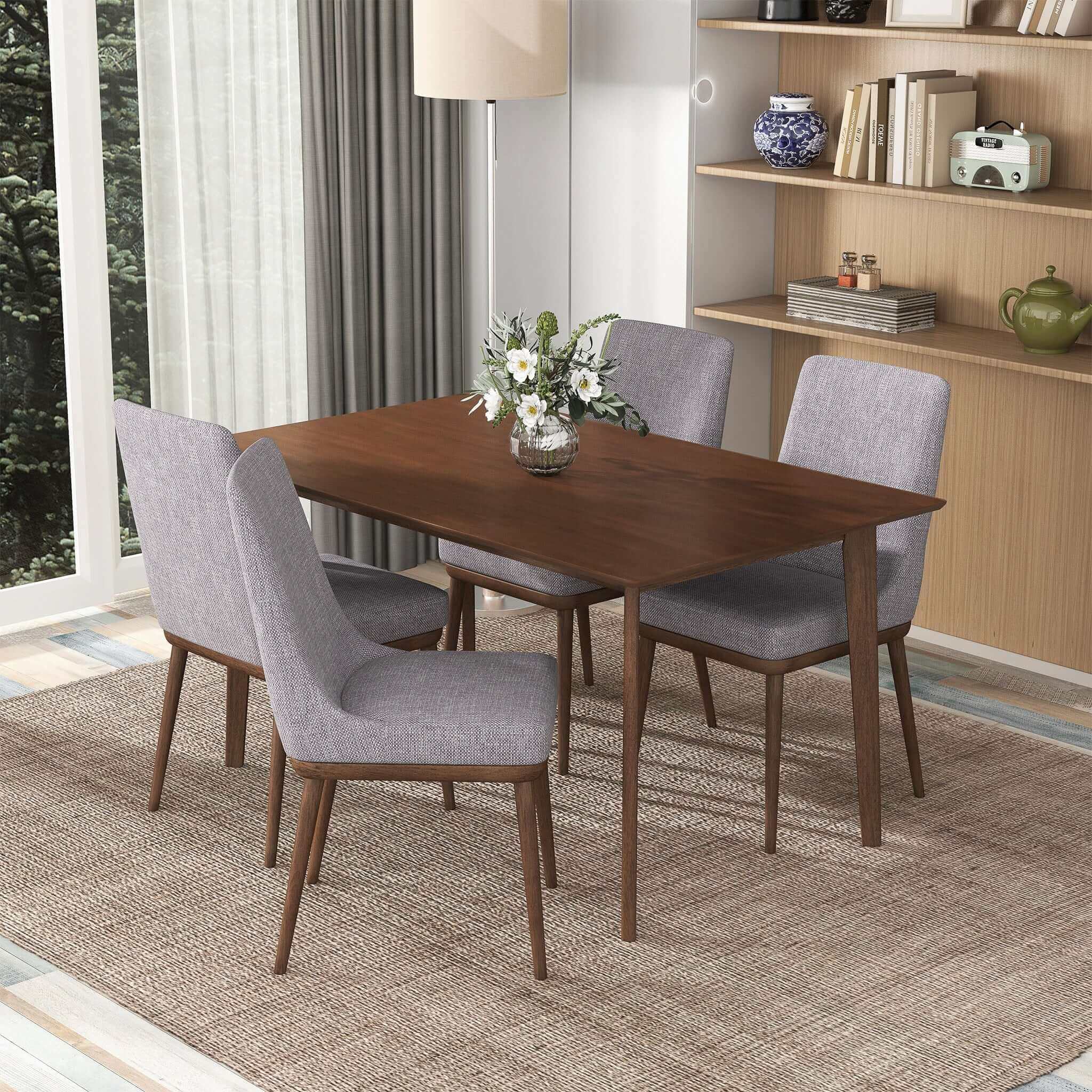 Carlos Solid Wood Dining Table 47" - Image 2