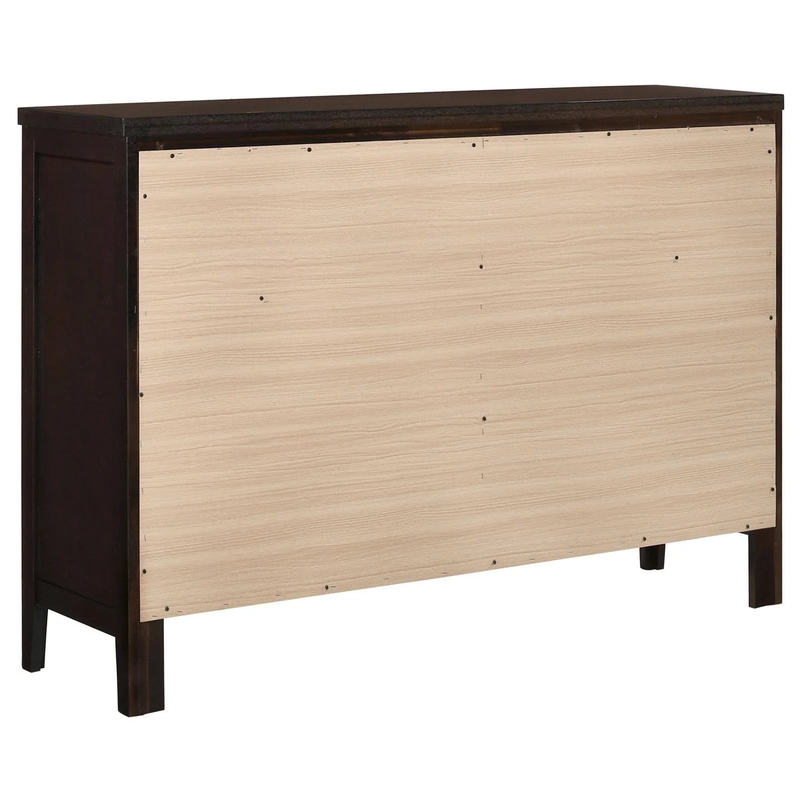 Carlton Cappuccino 4-Piece Queen Bedroom Set with Upholstered Headboard - Image 10