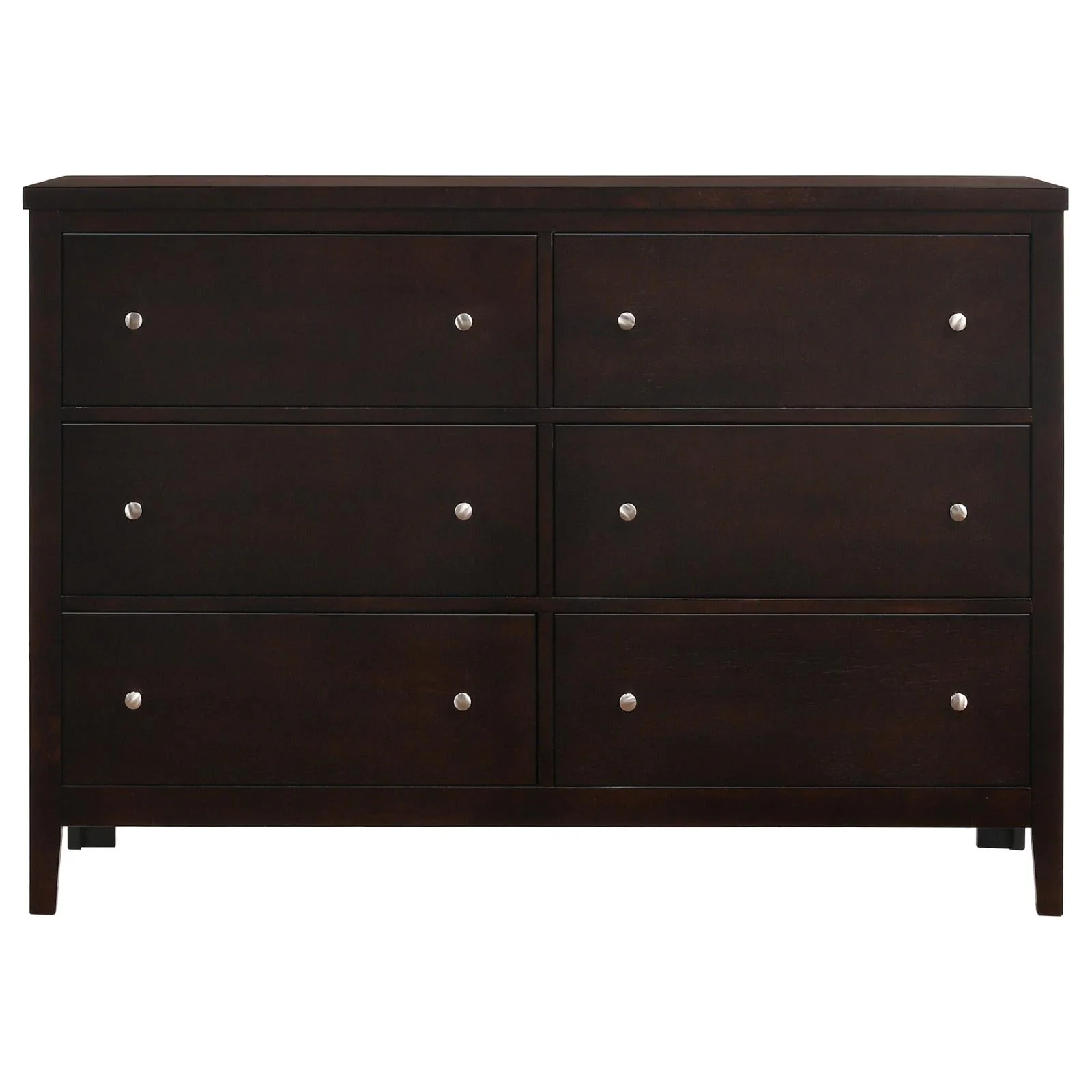 Carlton Cappuccino 4-Piece Queen Bedroom Set with Upholstered Headboard - Image 9