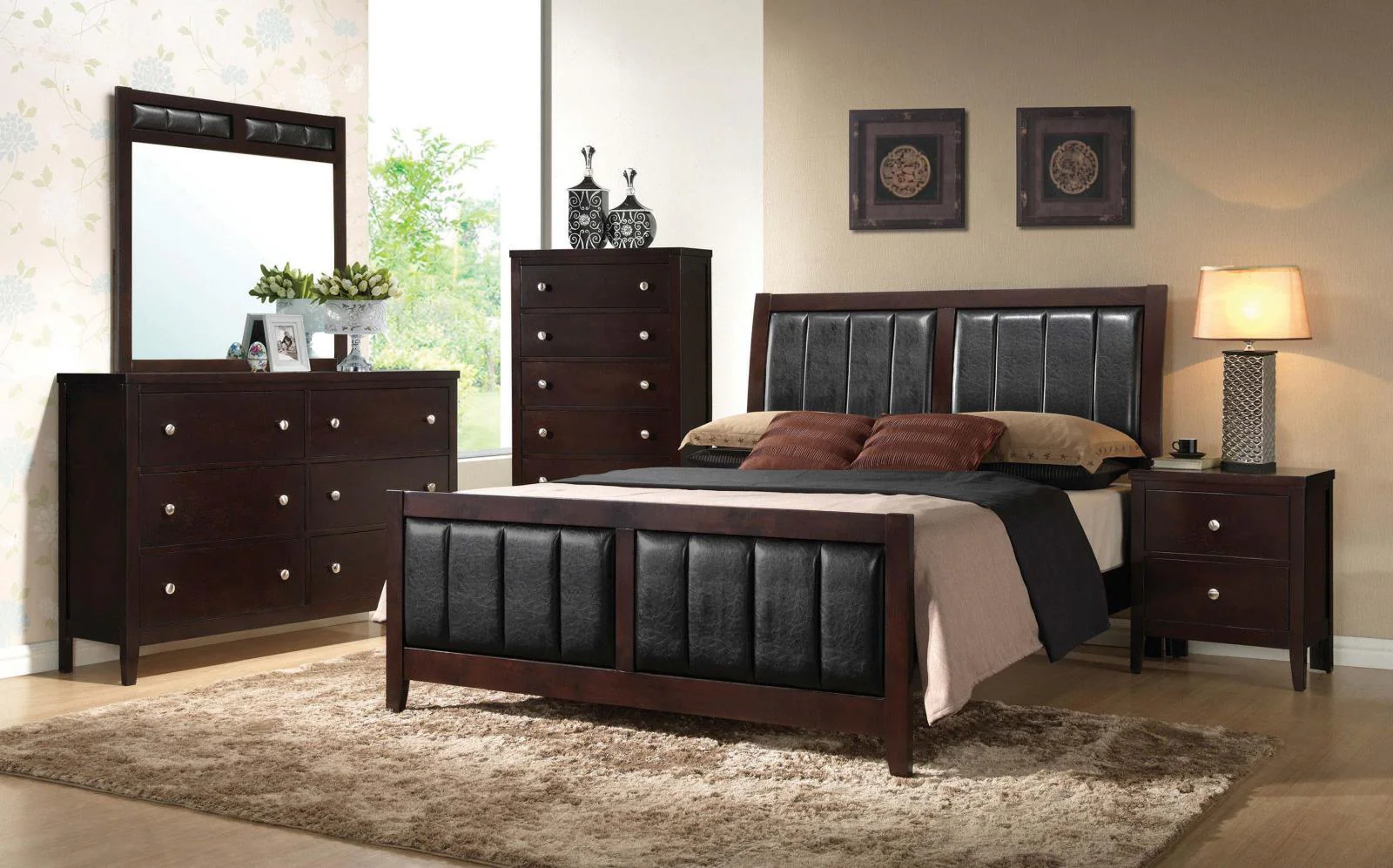 Carlton Cappuccino 5-Drawer Rectangular Chest - Image 10