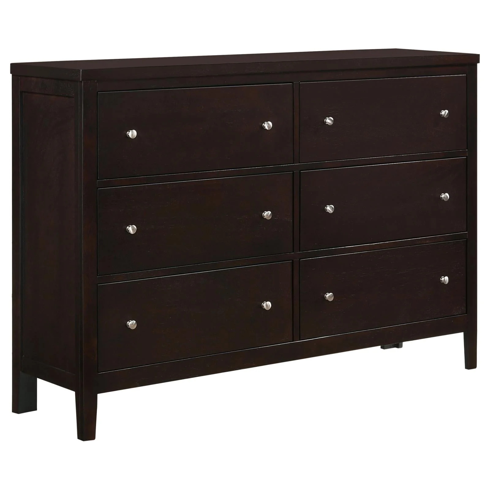 Carlton Cappuccino 5-Piece Queen Bedroom Set with Upholstered Headboard - Image 8