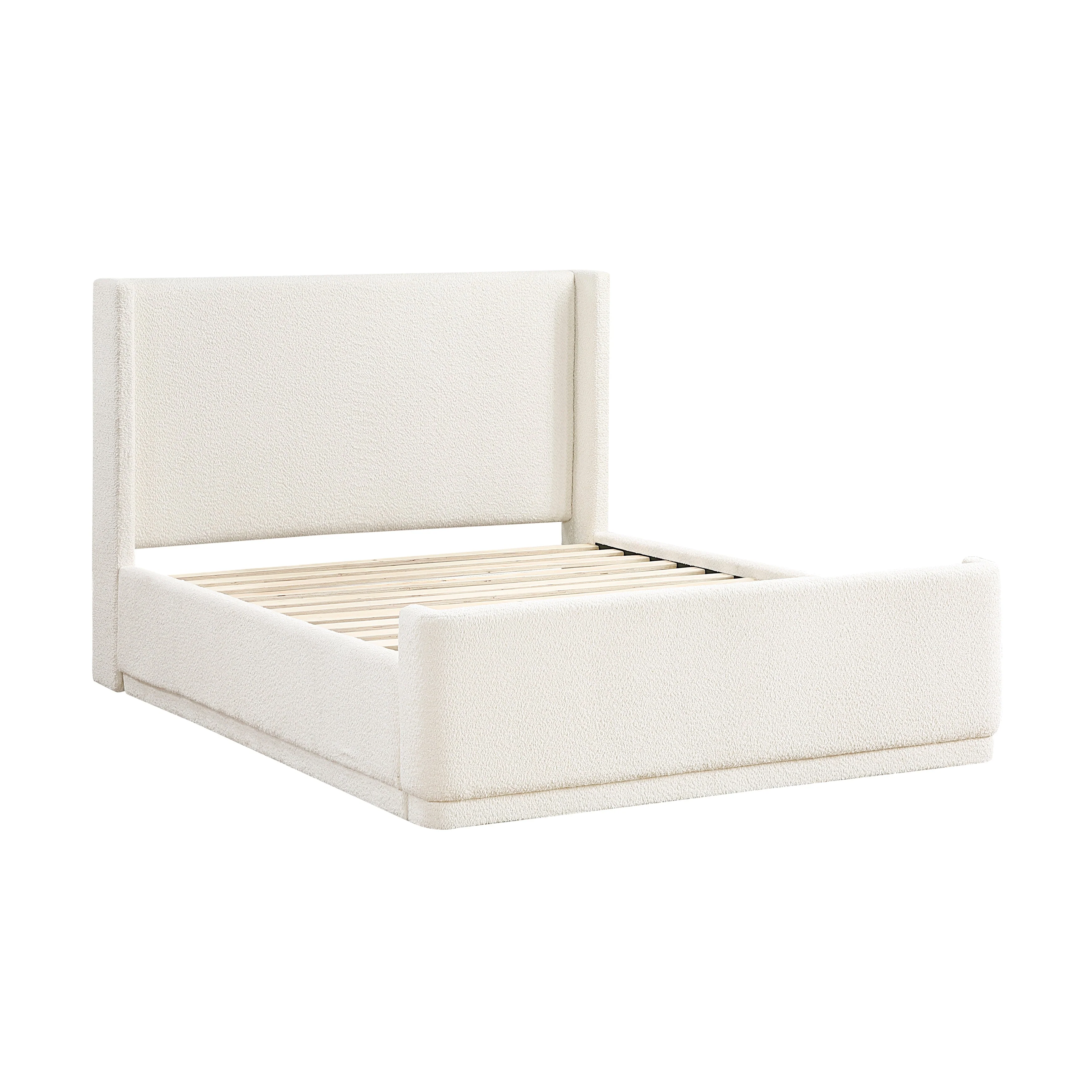 Carmel Beige Eastern King Upholstered Platform Bed - Image 3