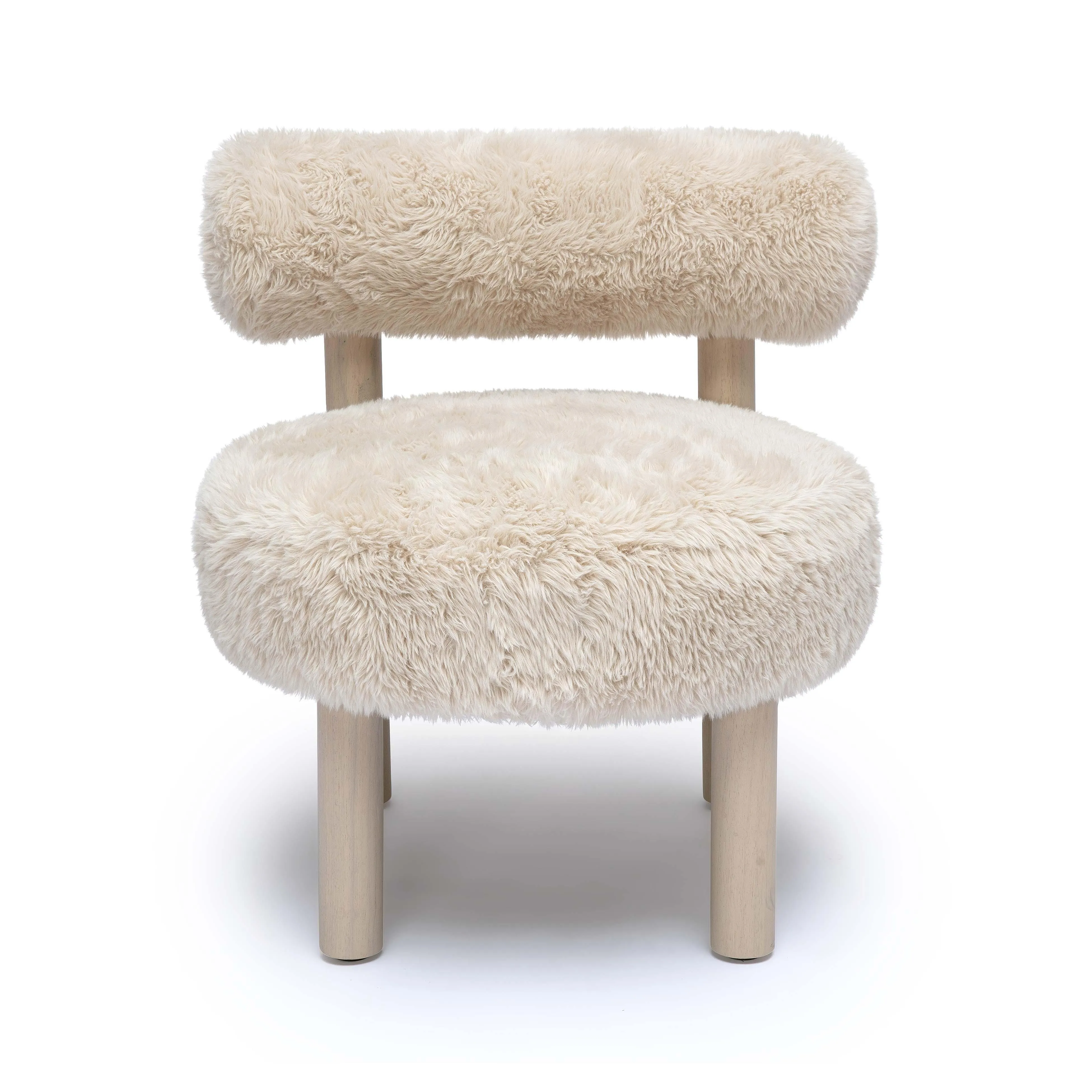Carmel Vegan Shearling Accent Chair - Image 3