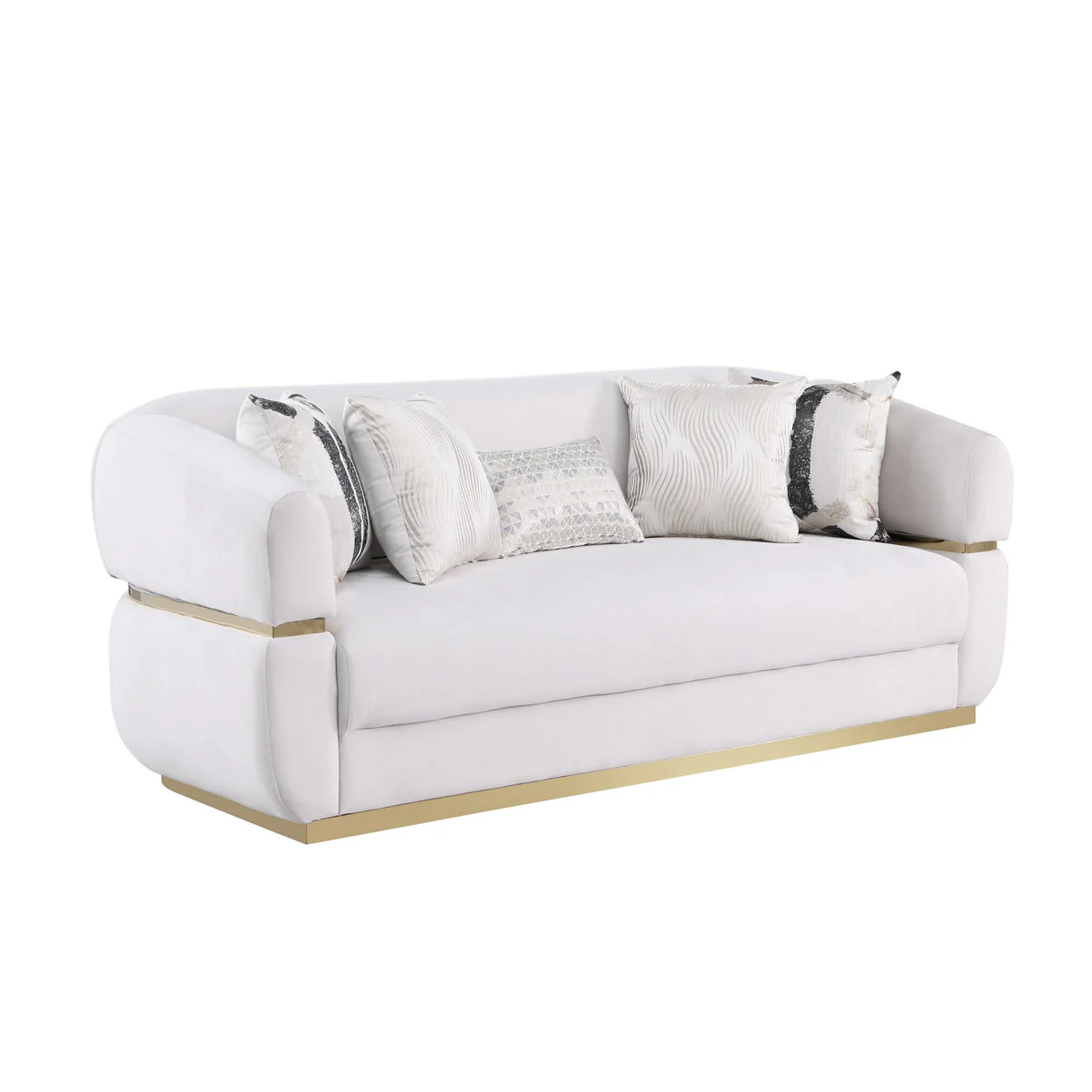 Carmela Cream Living Room Set - Image 3