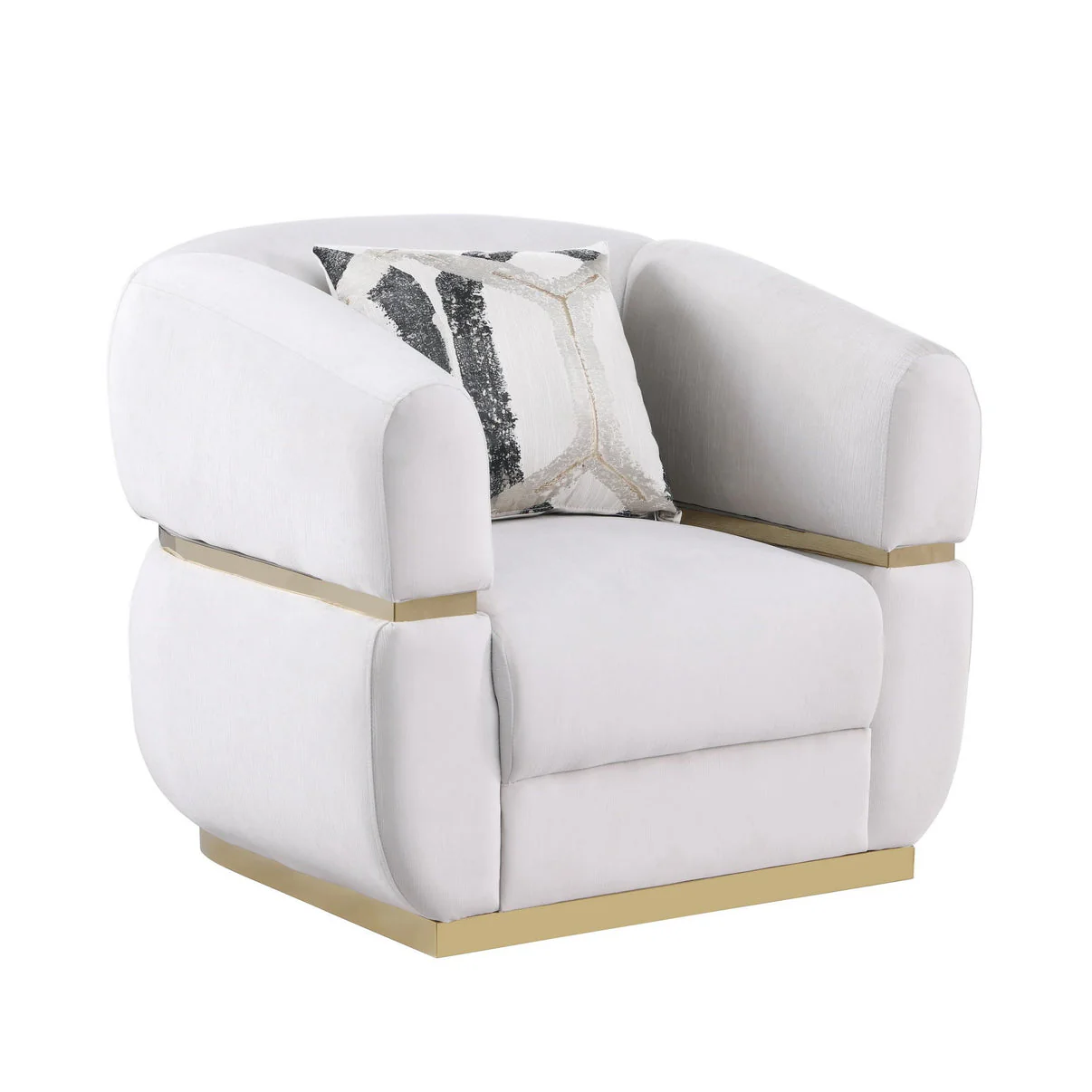 Carmela Cream Living Room Set - Image 5