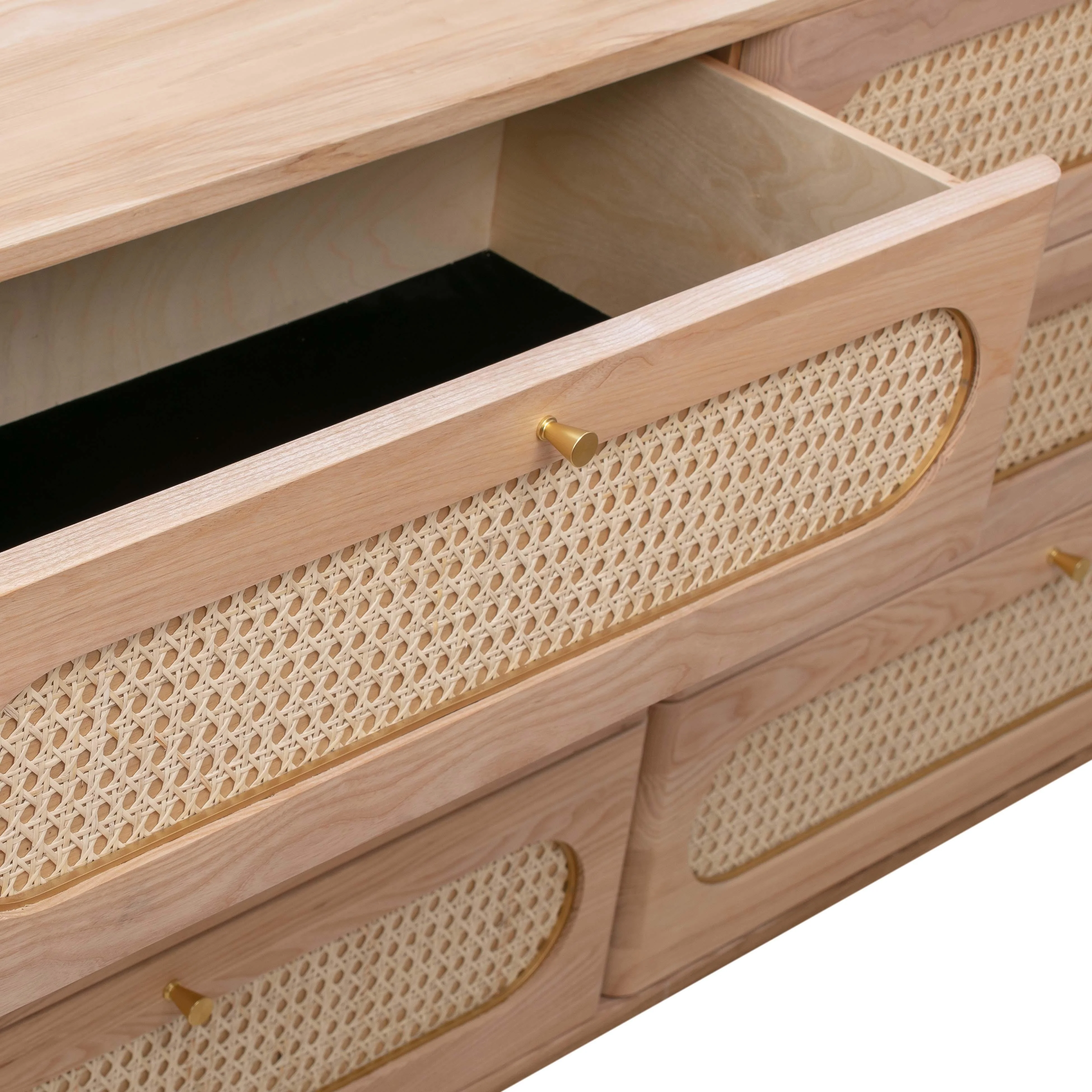 Carmen Cane 6 Drawer Dresser - Image 5