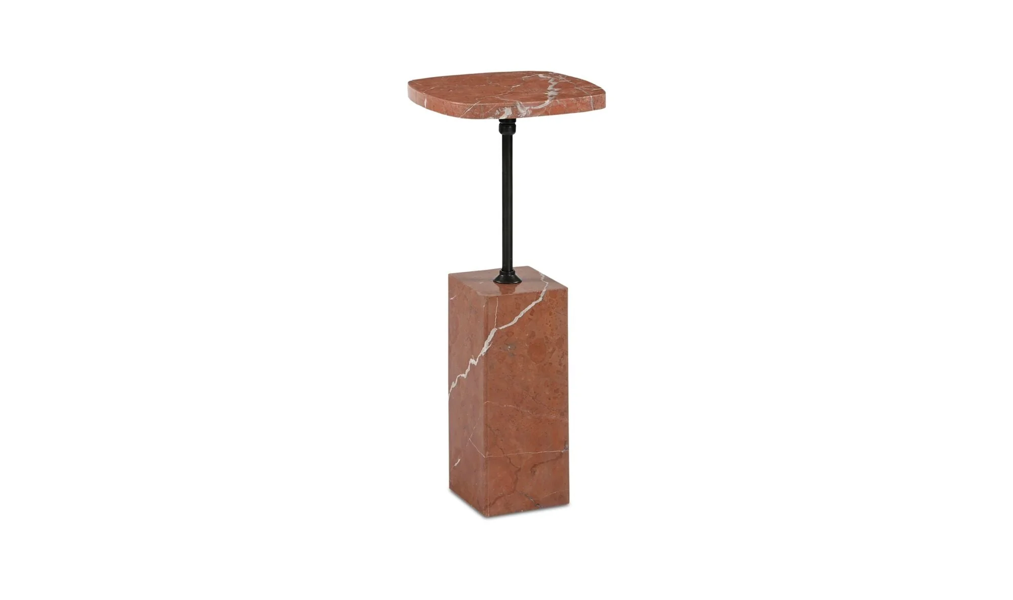 Caro Side Table Rosso Alicante Marble - Image 5