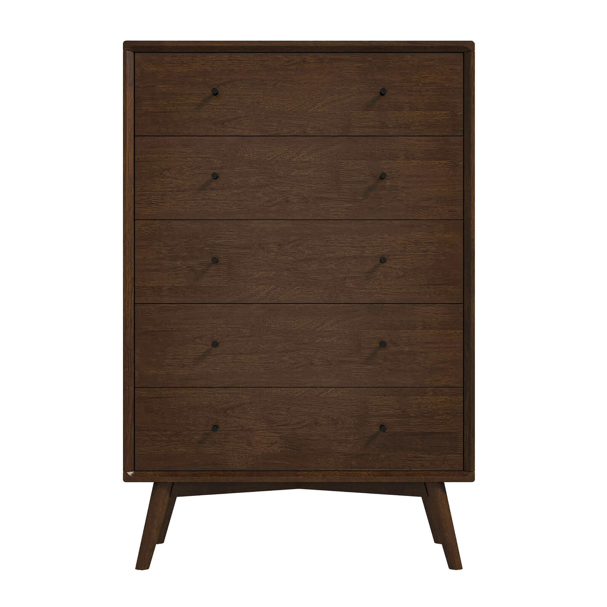 Caroline Mid Century Modern Solid Wood Dresser 5-Drawer - Image 2