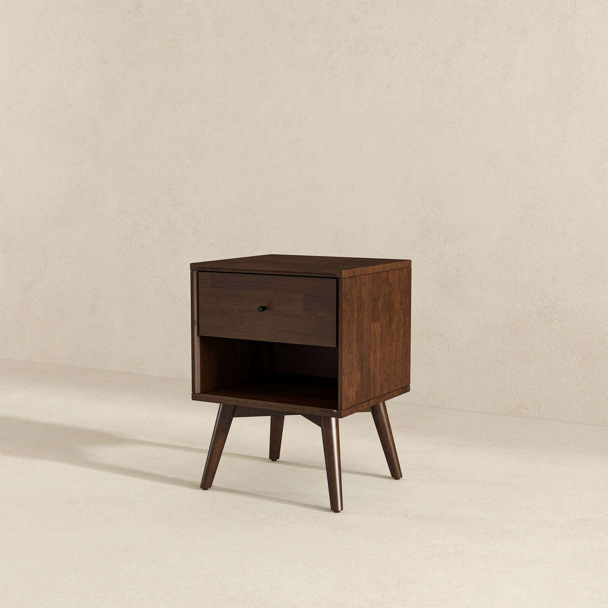 Caroline Mid Century Modern Style Night Stand 1-Drawer - Image 4