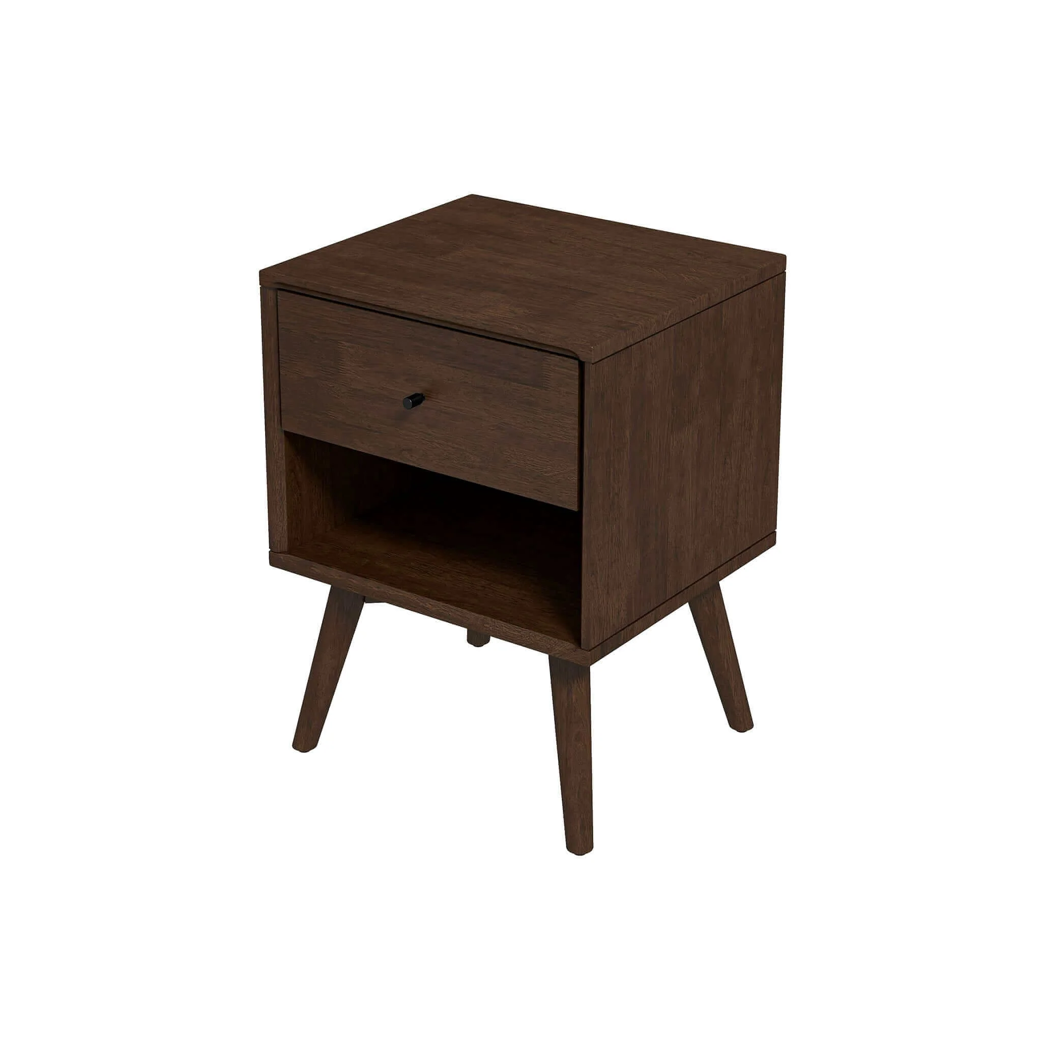 Caroline Mid Century Modern Style Night Stand 1-Drawer - Image 7