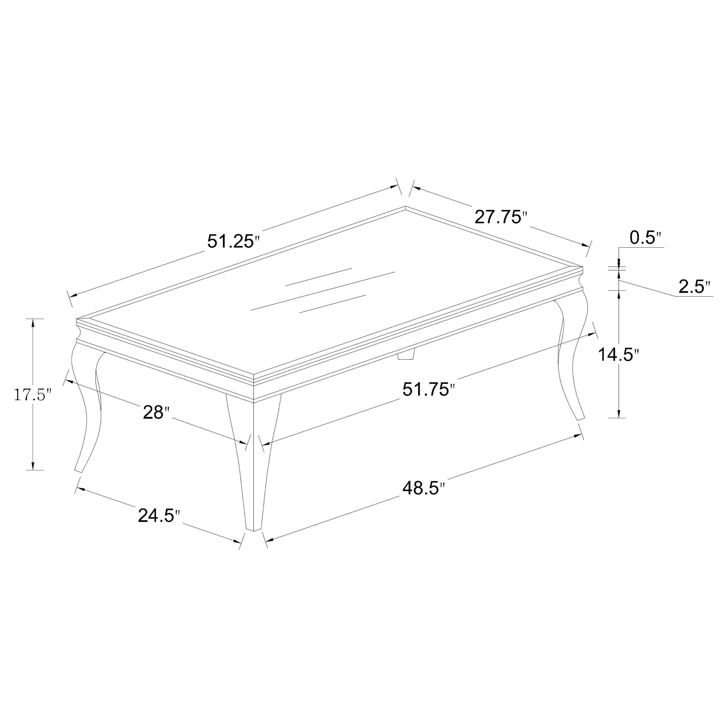 Carone White 3-Piece Glass Top Coffee and End Table Set - Image 6