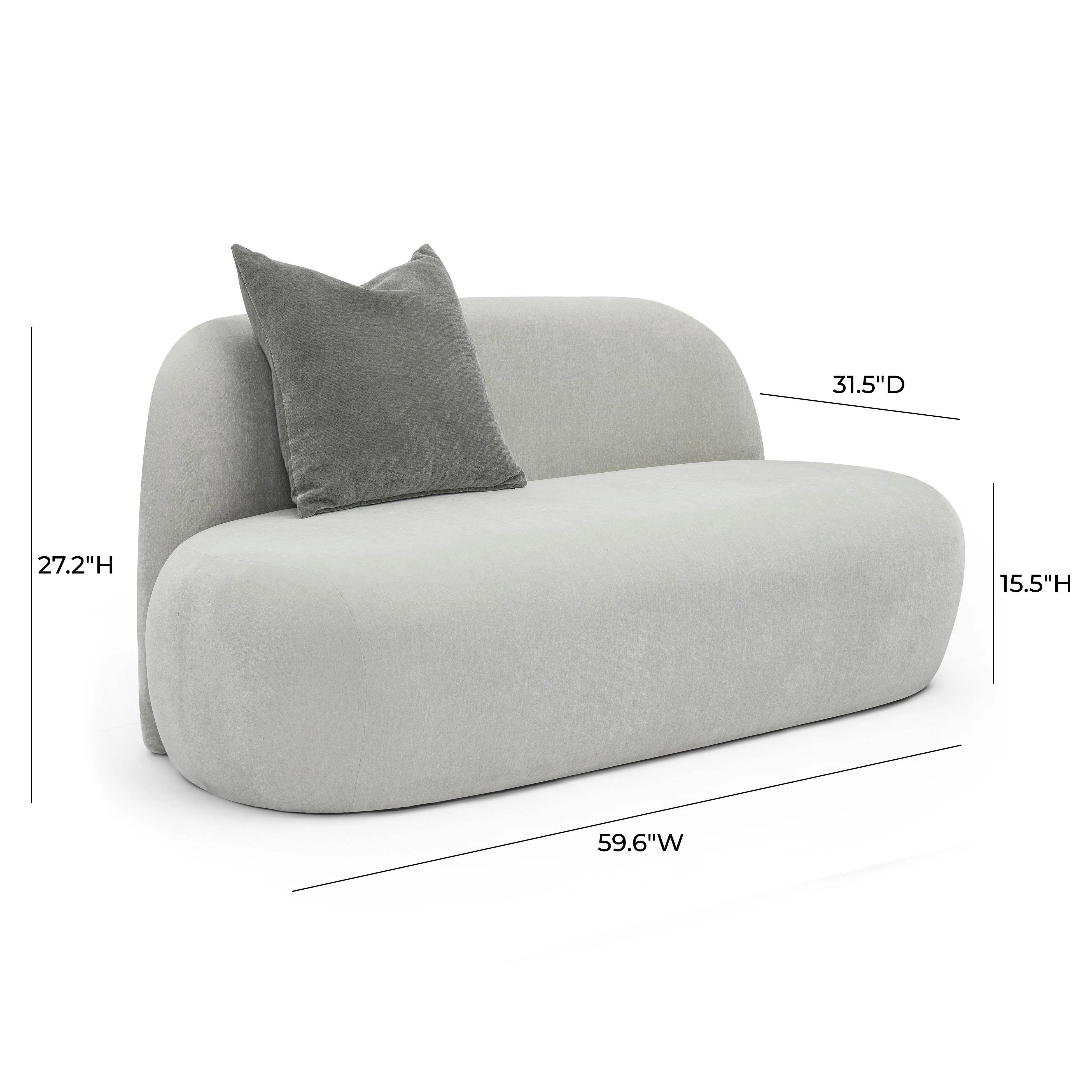 Carraway Upcycled Chenille Loveseat - Image 13