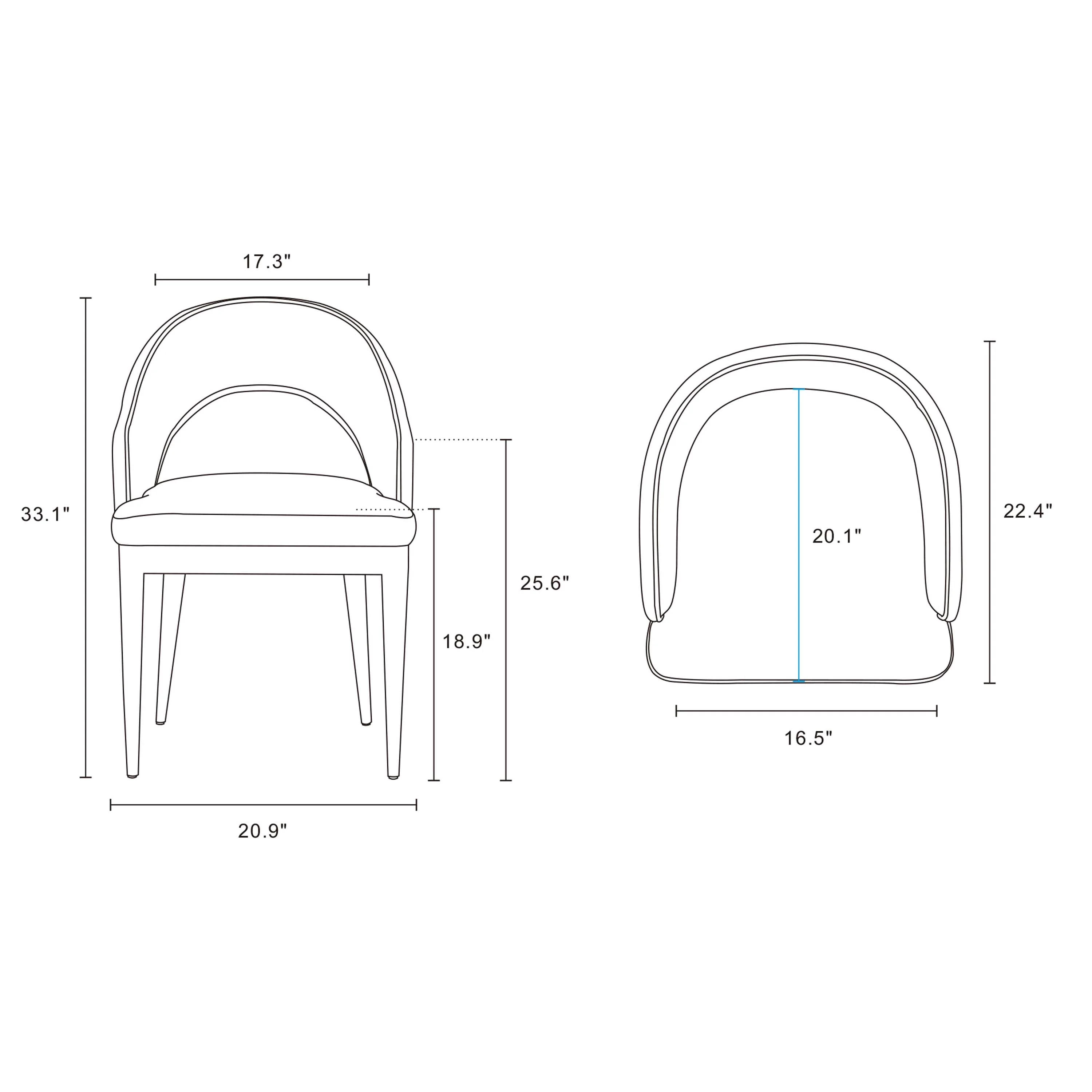 Carrington Dining Armchair in Light Grey - Image 3