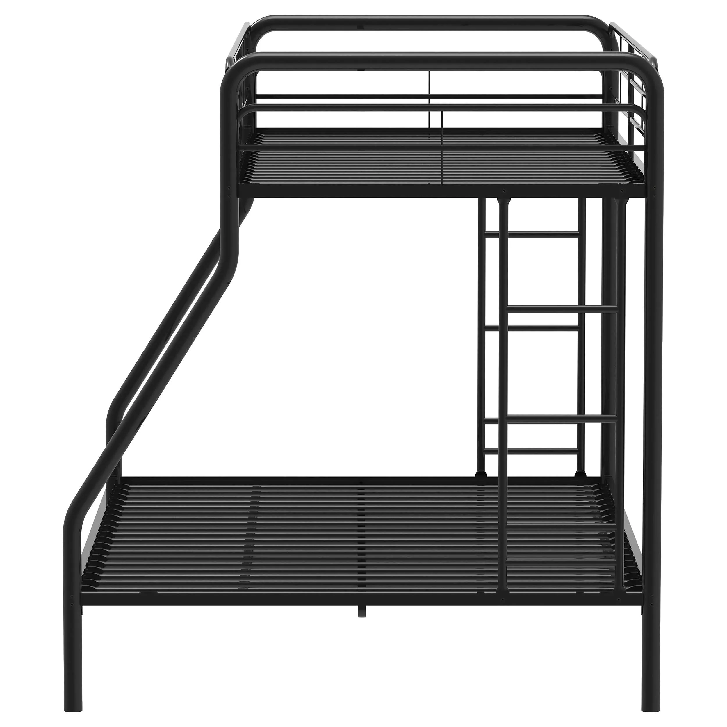 Carson Glossy Black Metal Twin Over Full Bunk Bed - Image 6