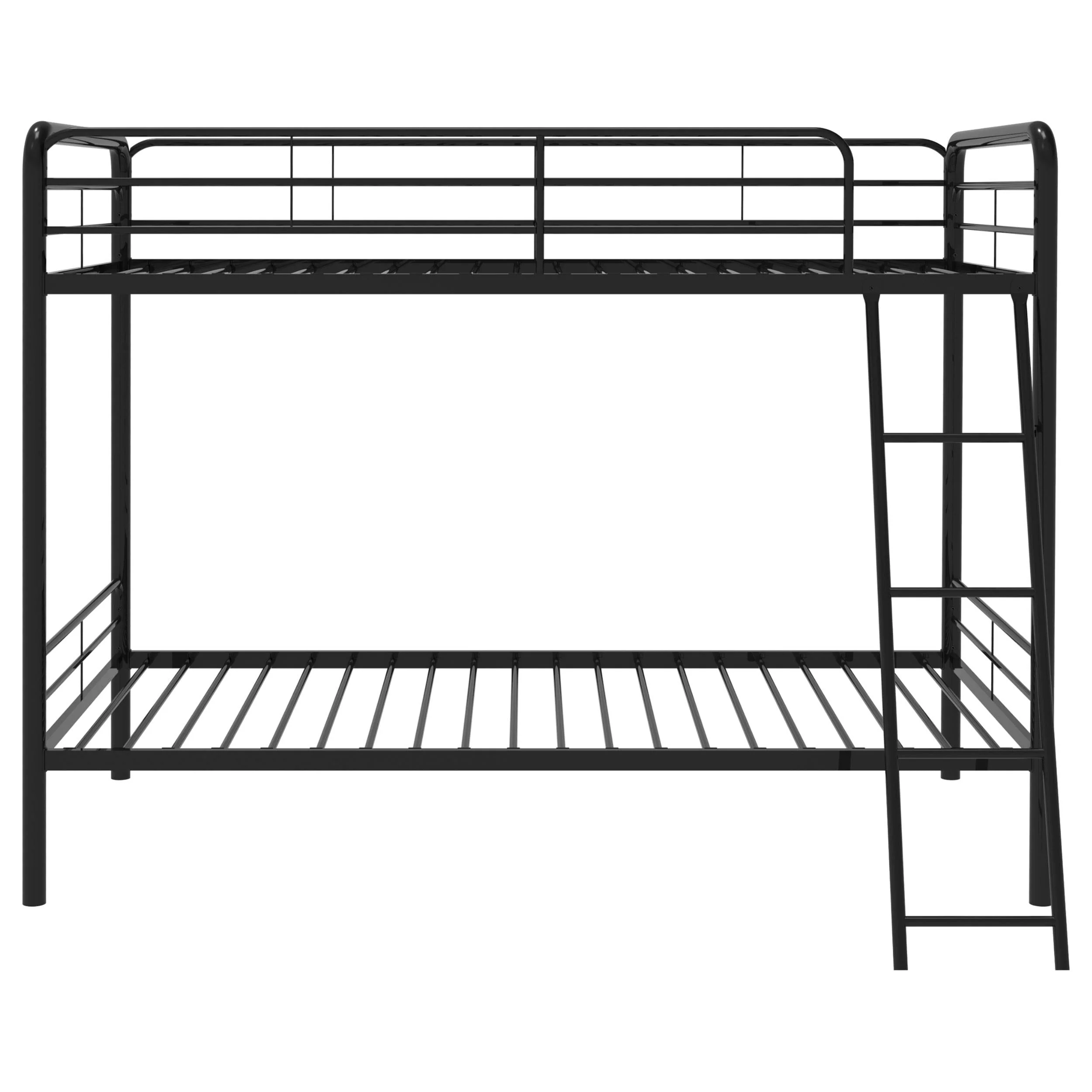 Carson Glossy Black Metal Twin Over Twin Bunk Bed - Image 4