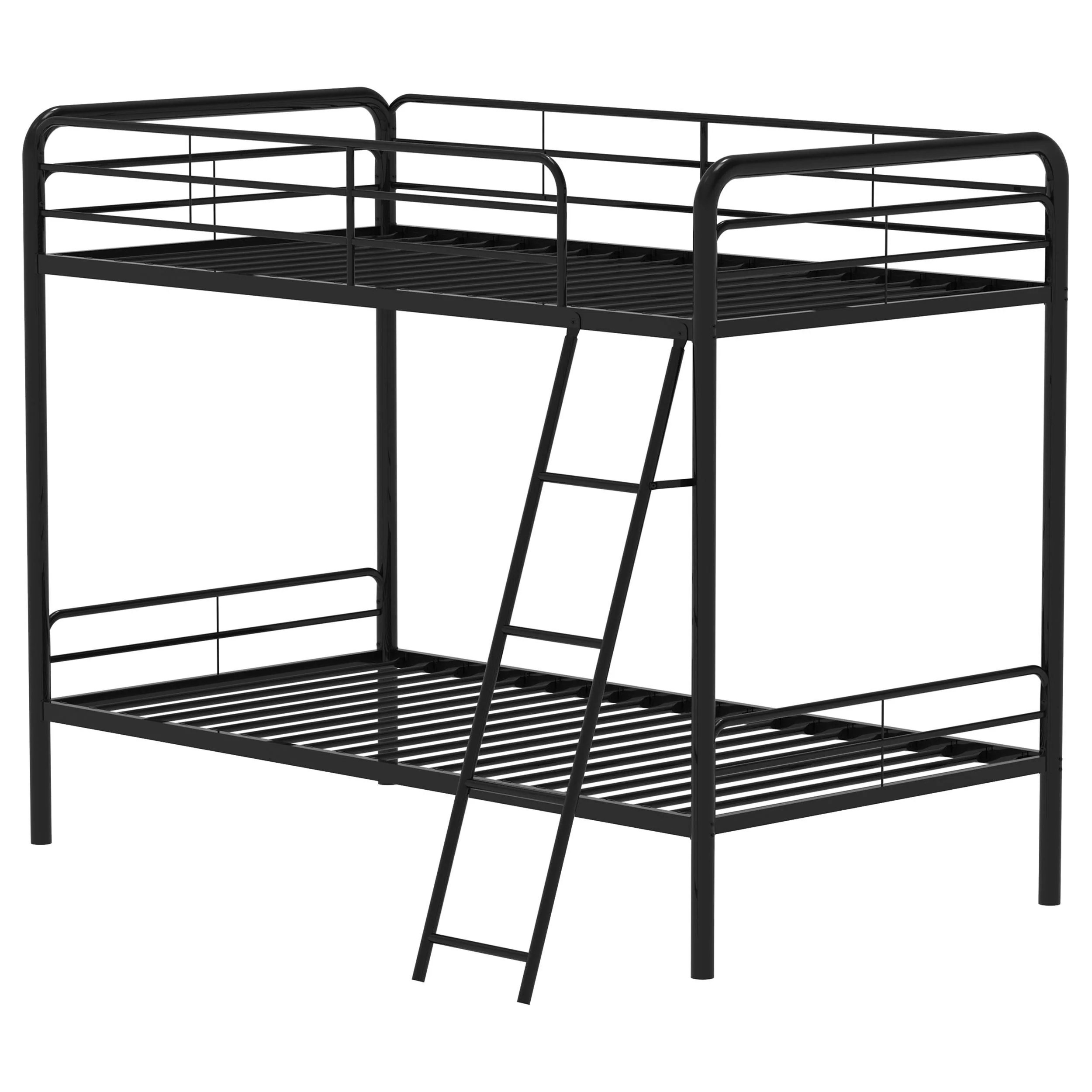 Carson Glossy Black Metal Twin Over Twin Bunk Bed - Image 5