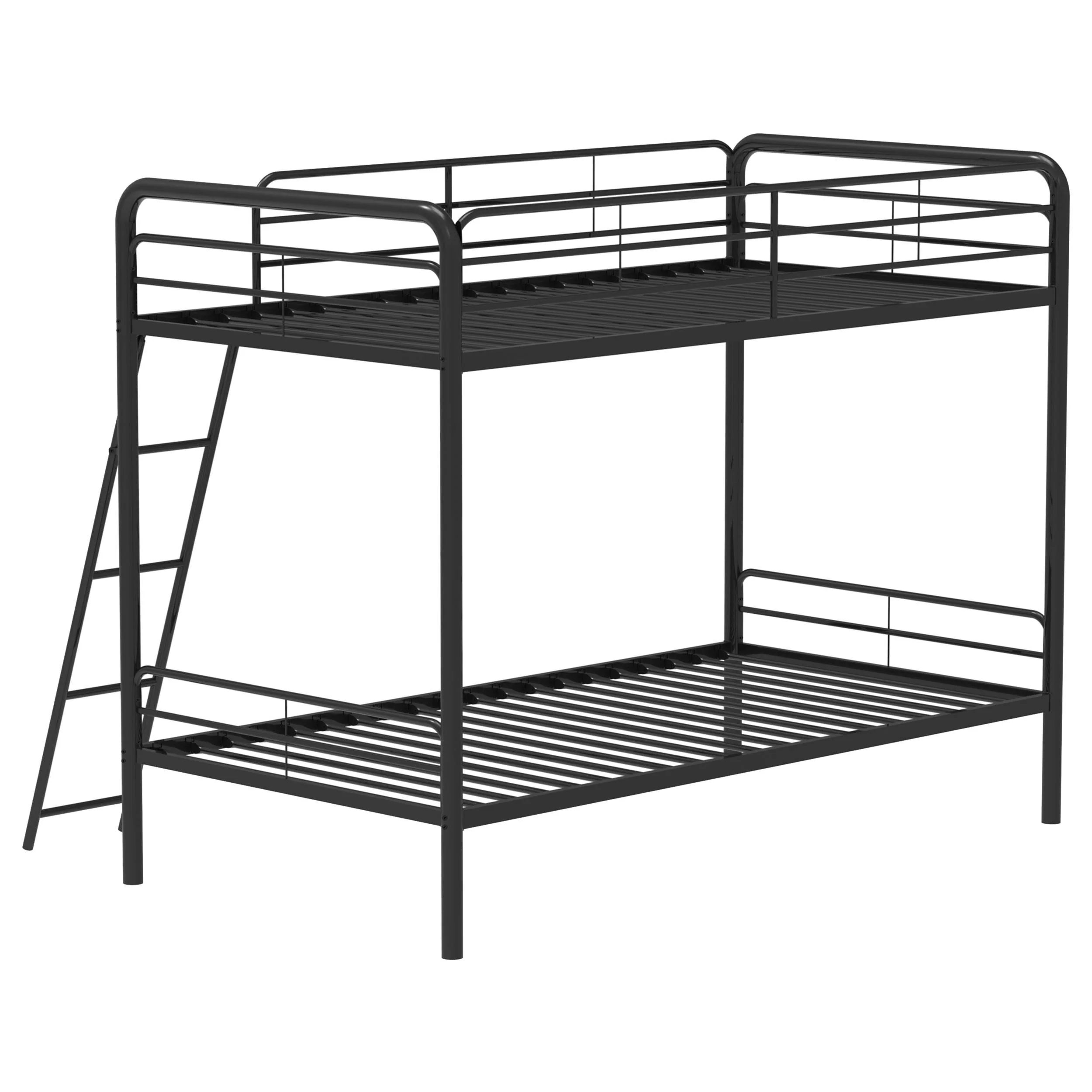 Carson Glossy Black Metal Twin Over Twin Bunk Bed - Image 7