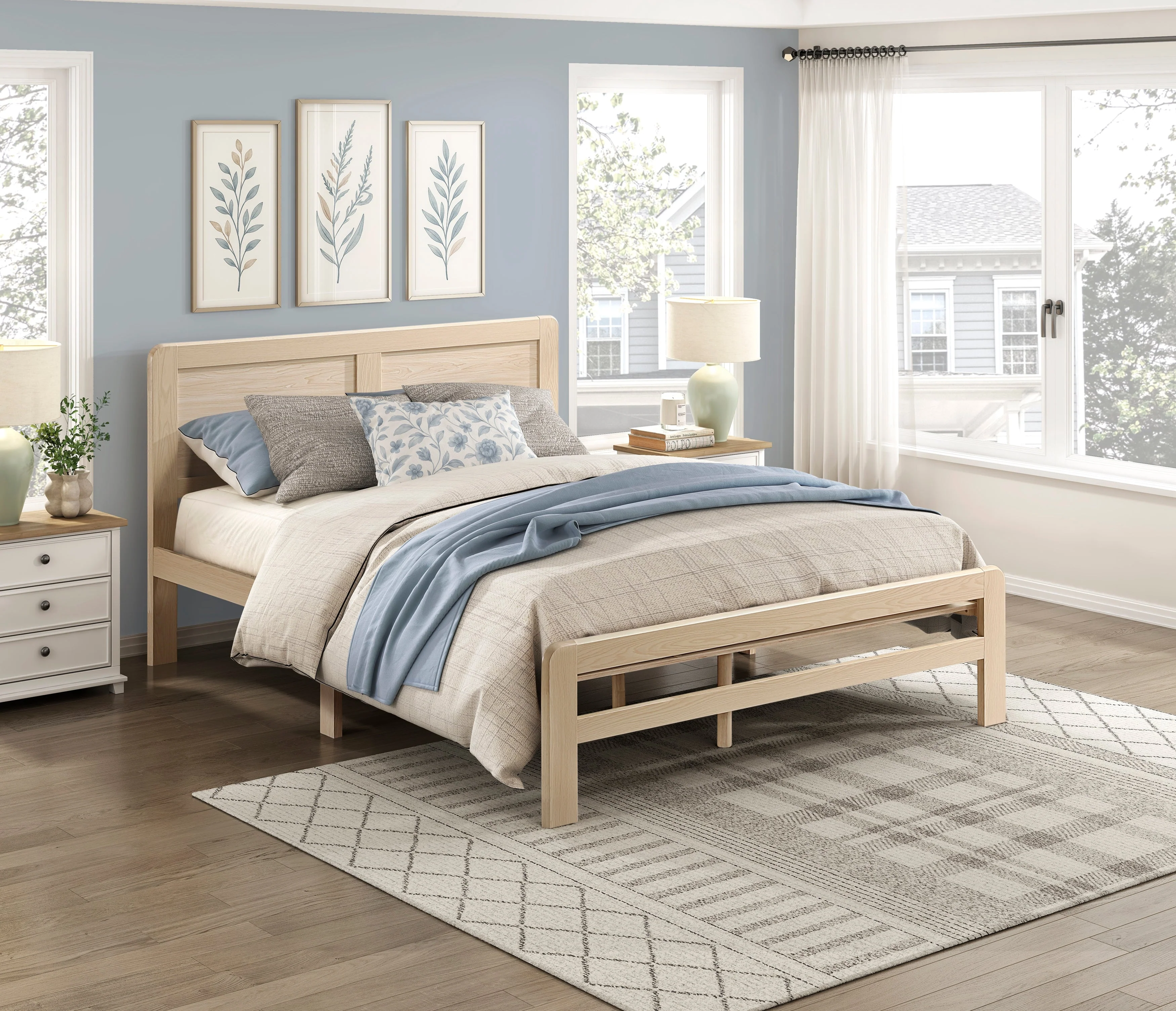 Carter Natural Full Platform Bed - Image 2