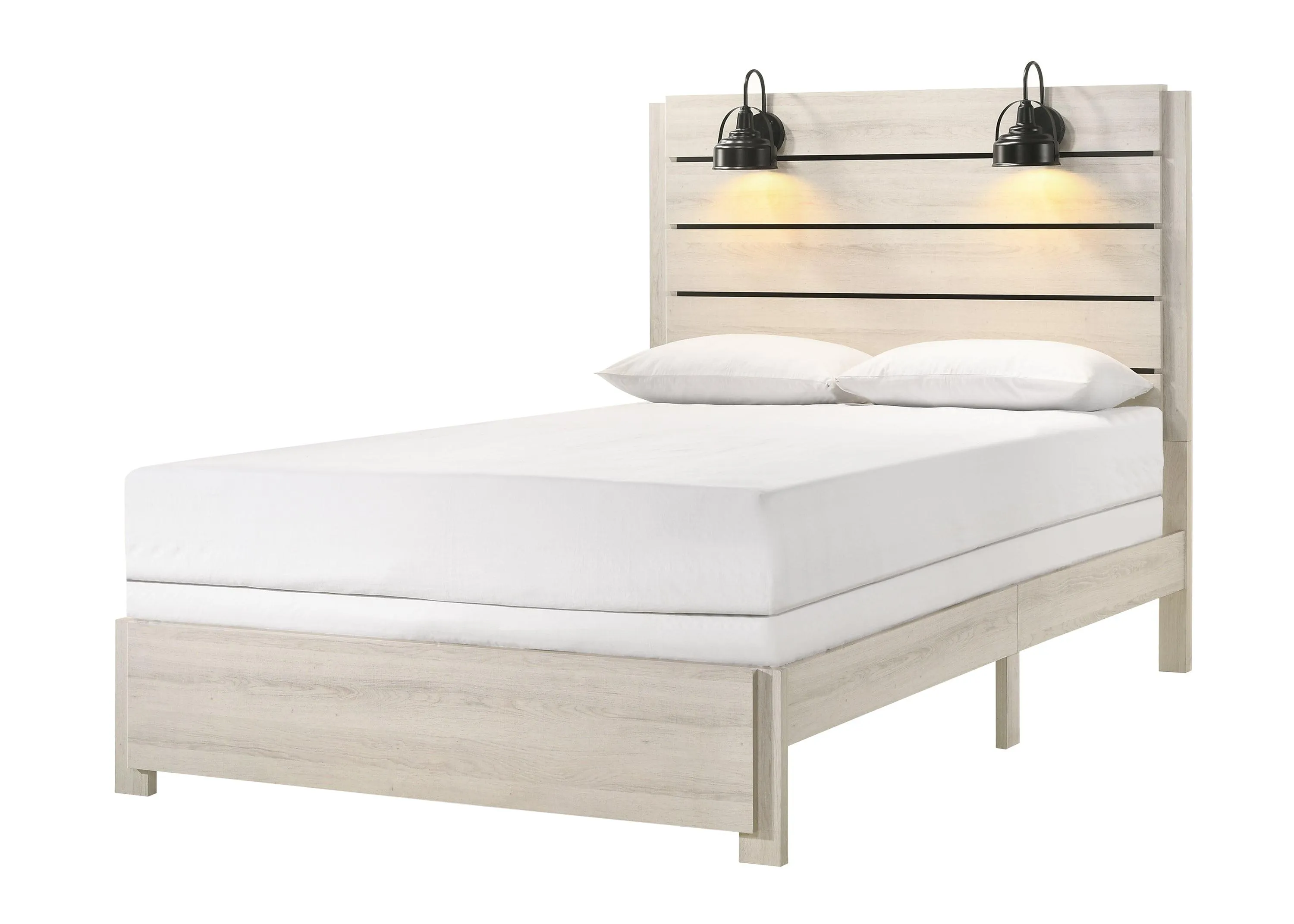 Carter White Platform Bedroom Set - Image 2