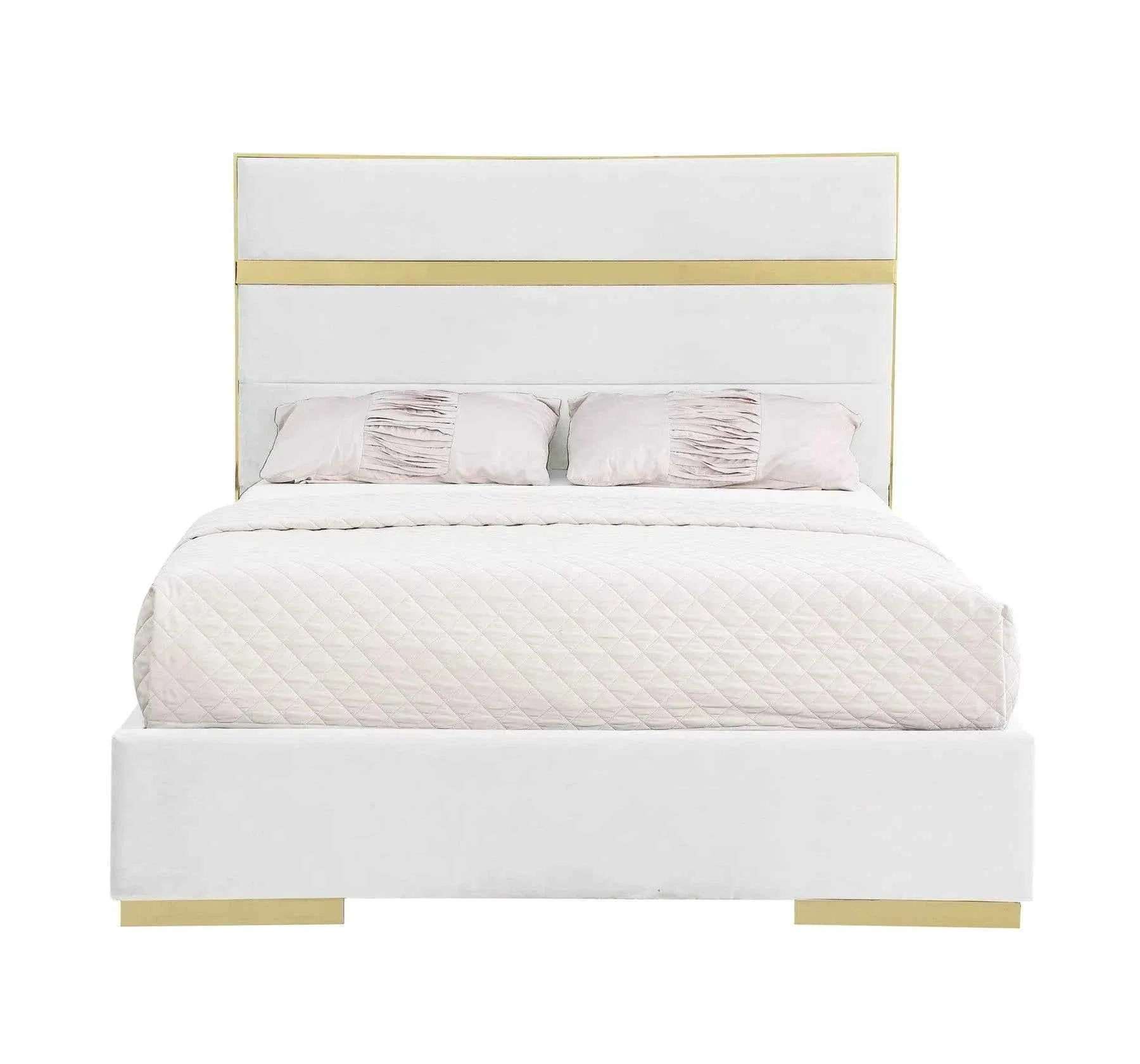 Cartier Ivory/Gold King Platform Bed - Image 2