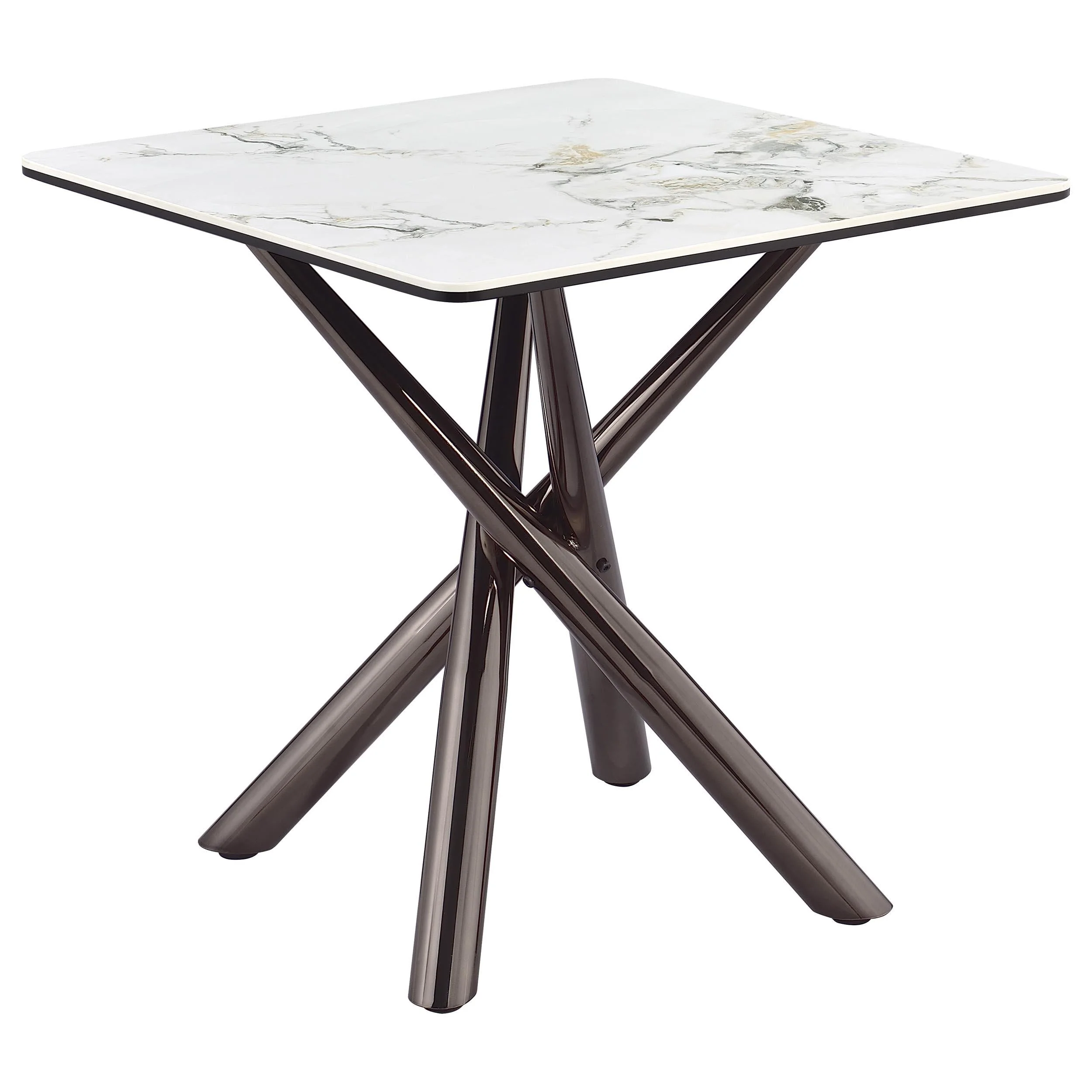 Carvell Mirage White 2-Piece Square Coffee and End Table Set - Image 3