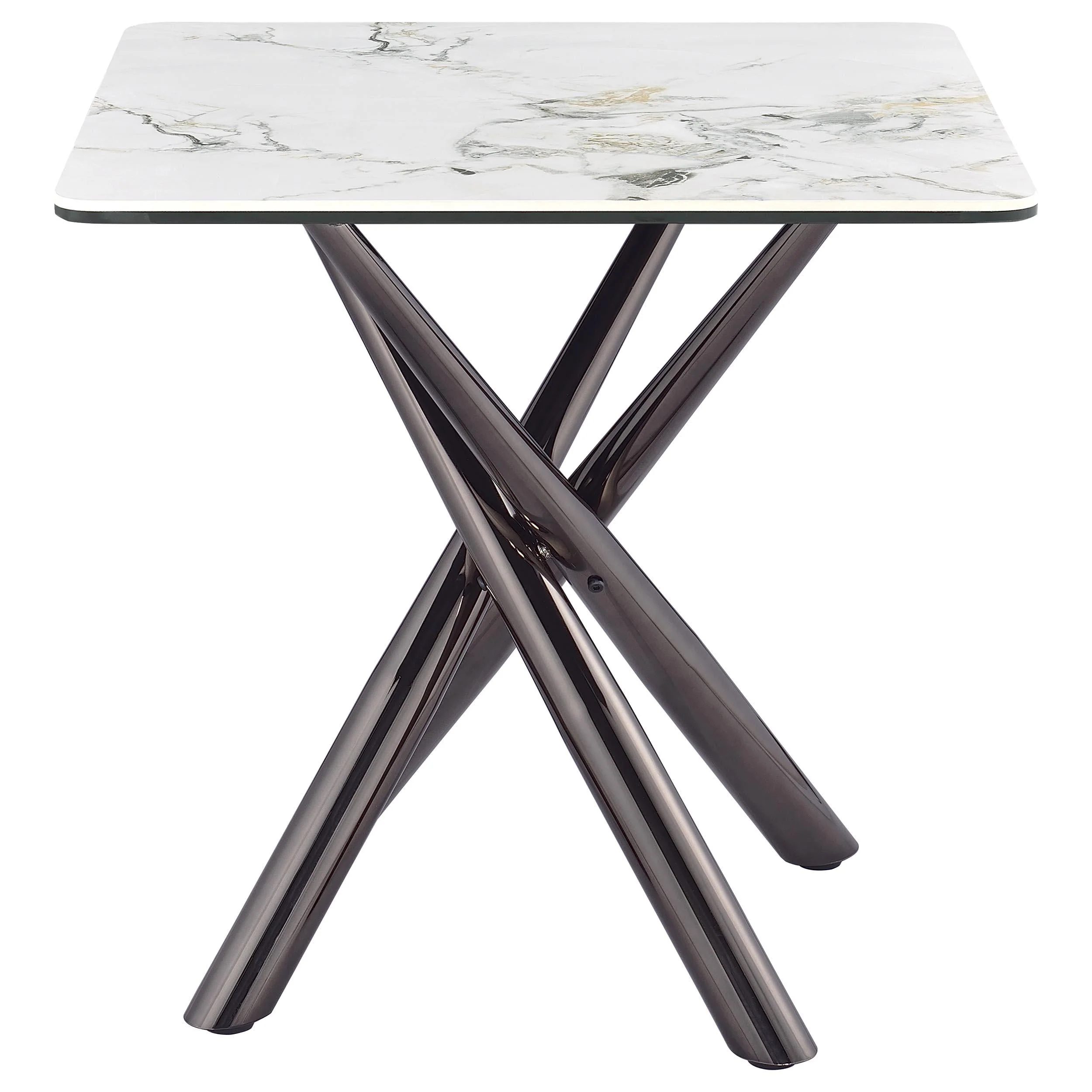 Carvell Mirage White 2-Piece Square Coffee and End Table Set - Image 4