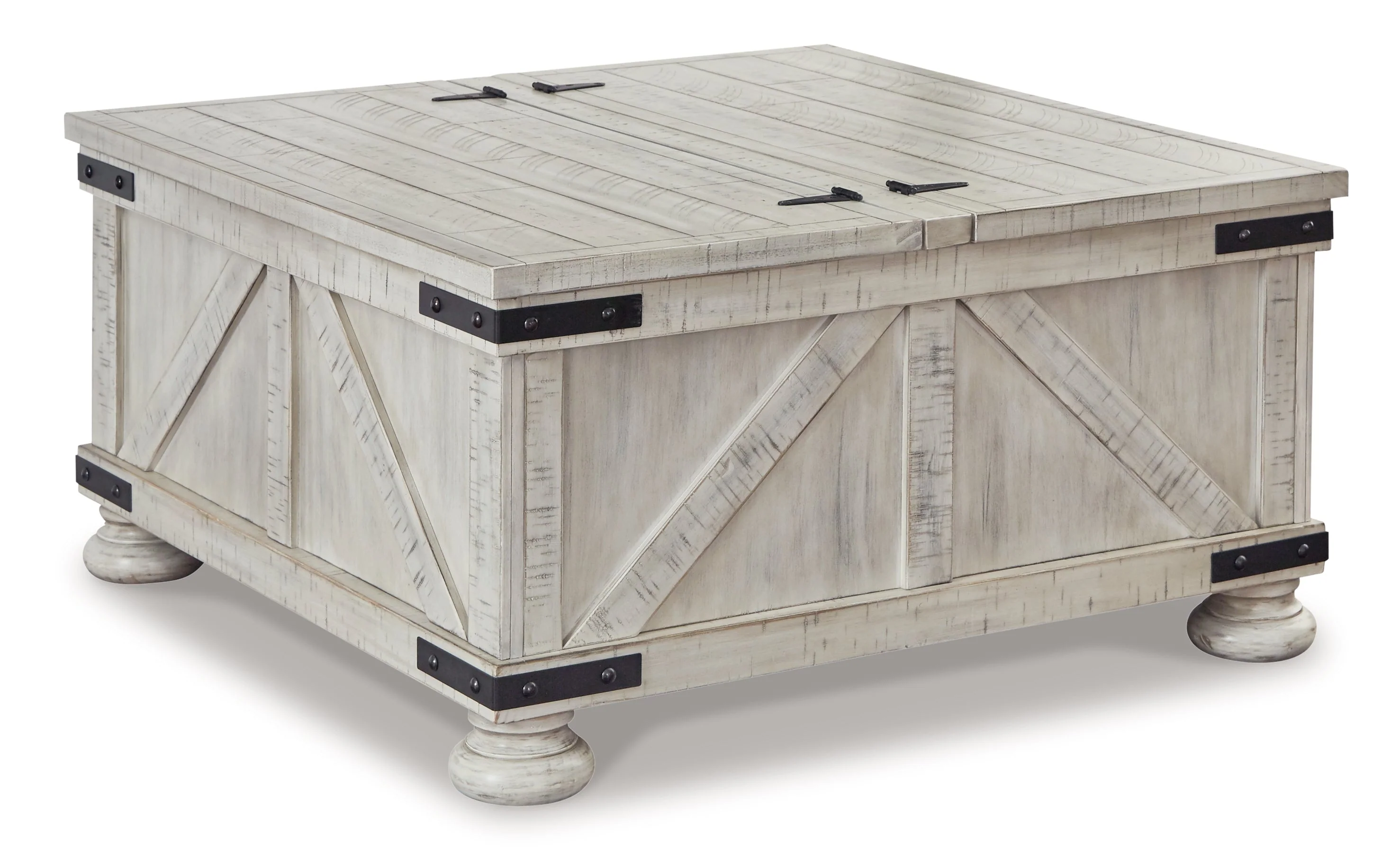 Carynhurst Coffee Table with 1 End Table in Whitewash