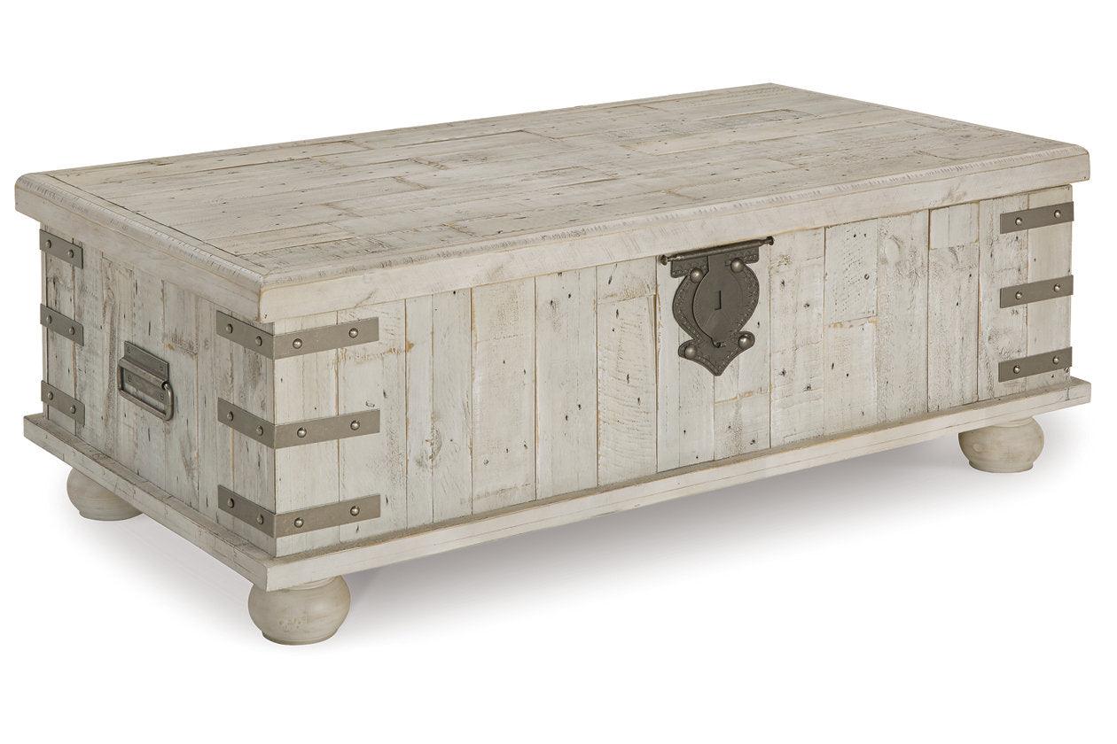 Carynhurst White Wash Gray Coffee Table and 2 End Tables - Image 2
