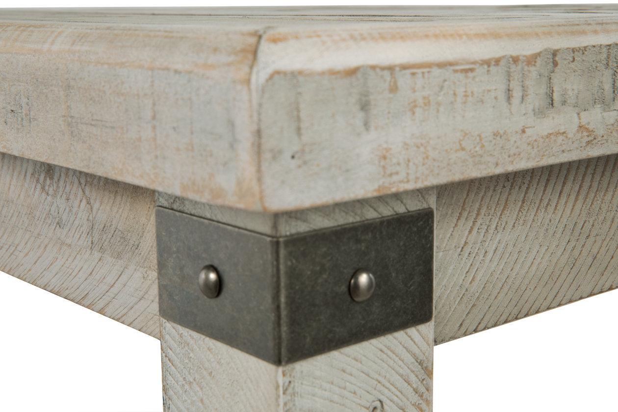 Carynhurst White Wash Gray End Table - Image 6