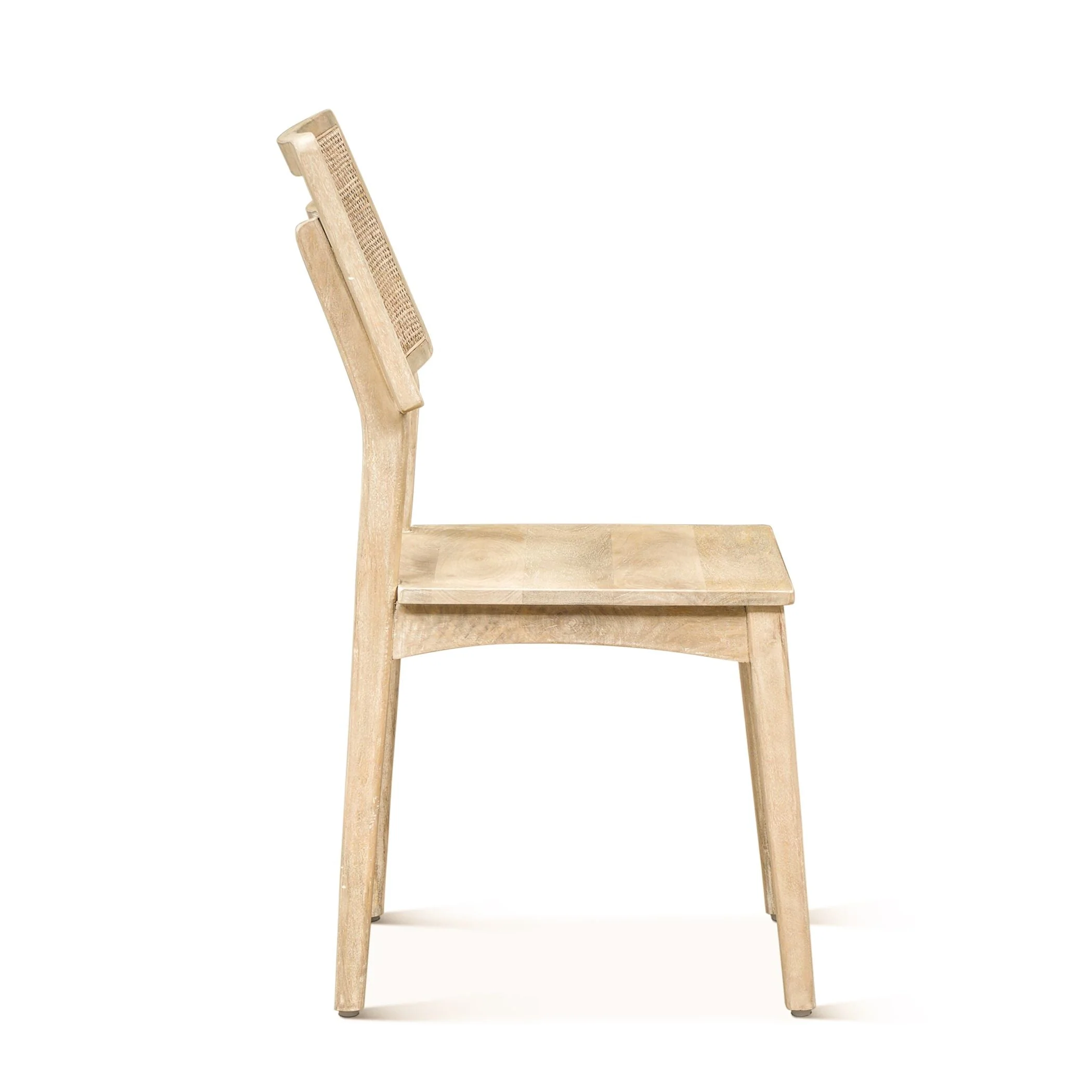 Casablanca 18" Dining Chair in Natural White, Set of 2 - Image 3