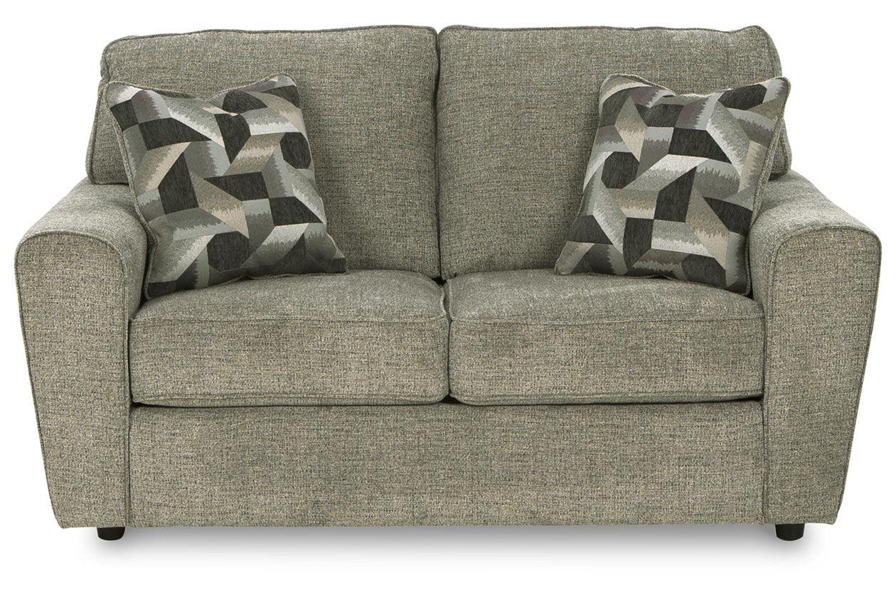 Cascilla Pewter Loveseat - Image 2