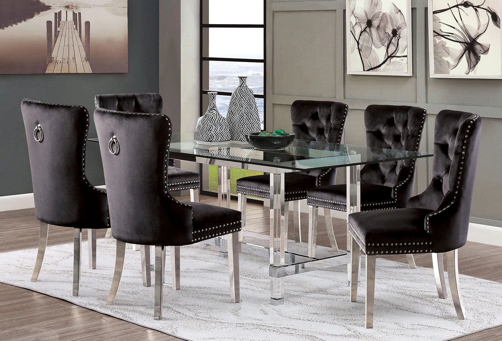 Casper Chrome Dining Table - Image 2