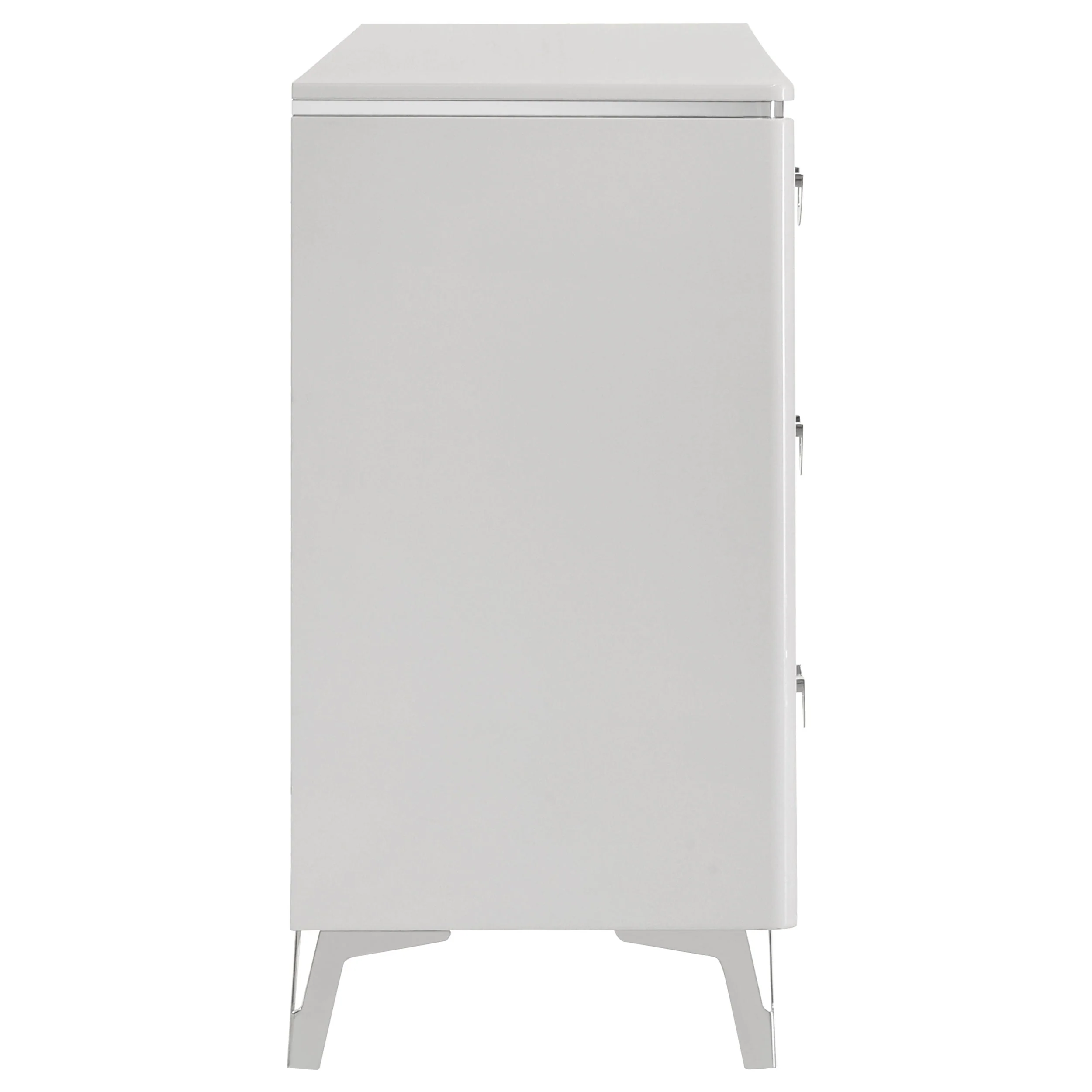 Cassia White High Gloss 6-drawer Bedroom Dresser Cabinet - Image 6