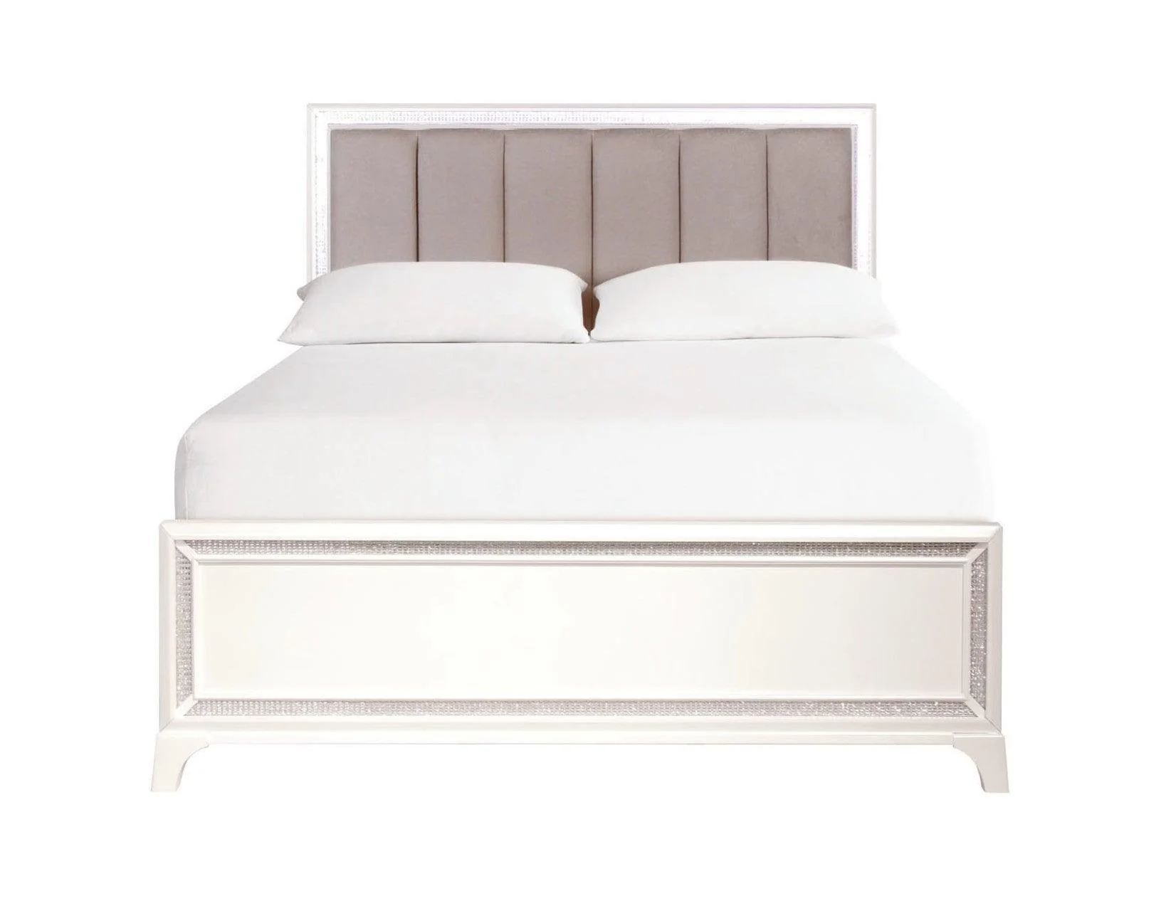 Cassie Illuminating 4-Piece Glam King Bedroom Set - Image 4