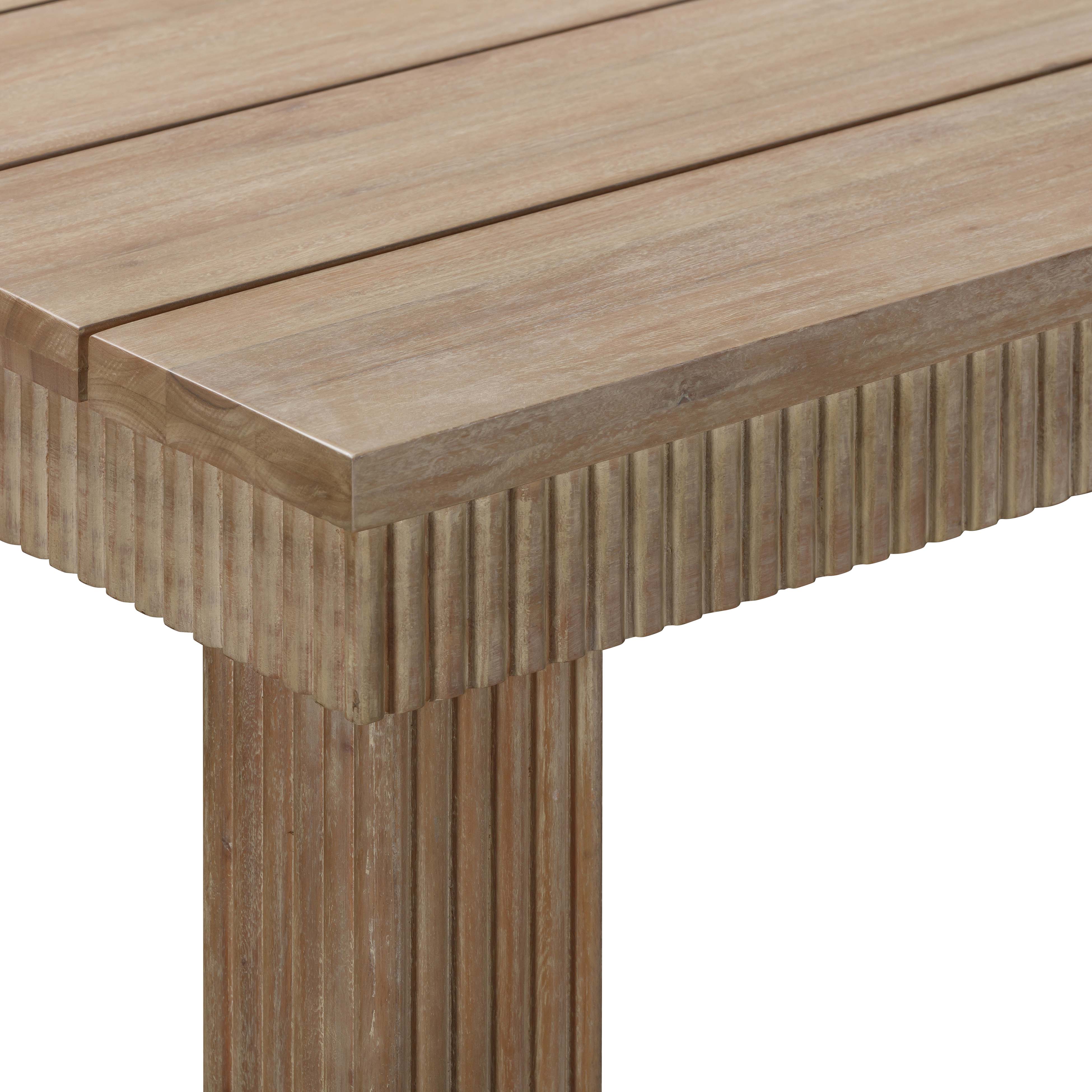 Cassie Natural Outdoor Rectangular Dining Table - Image 5