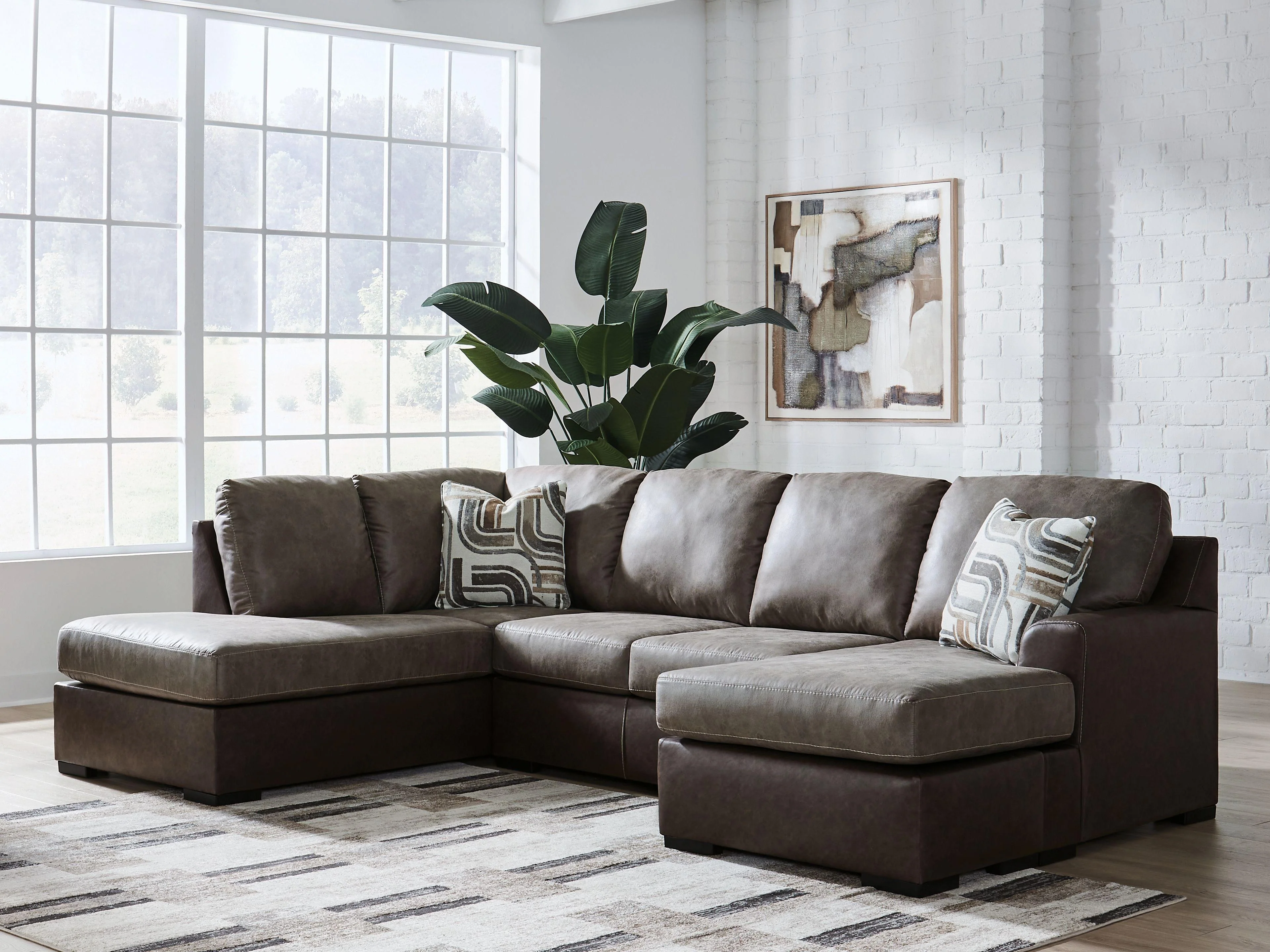 Castille Way Fossil 2-Piece Sleeper Sectional With LAF Corner Chaise - Image 3