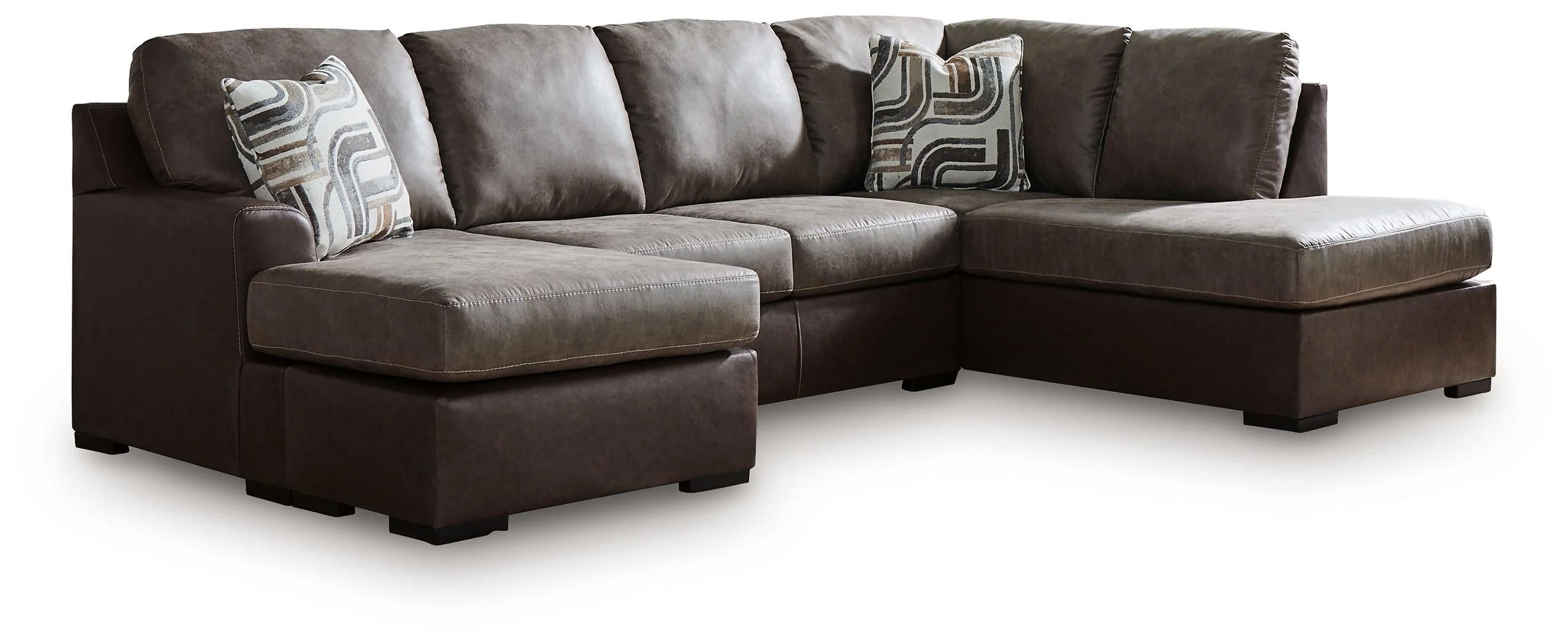 Castille Way Fossil 2-Piece Sleeper Sectional With RAF Corner Chaise - Image 2