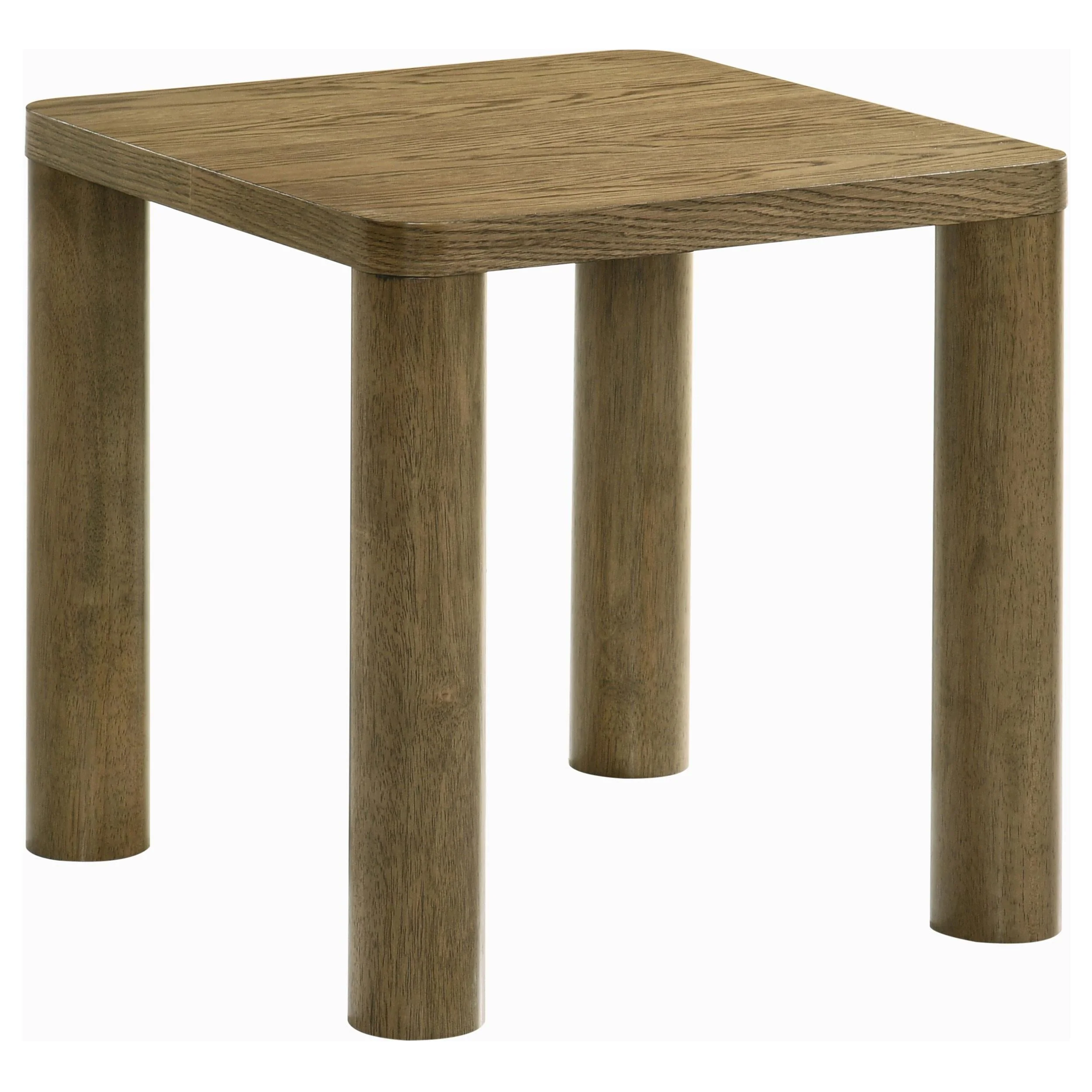 Castlewood Brown Oak 3-Piece Cocktail Coffee Table Set - Image 3