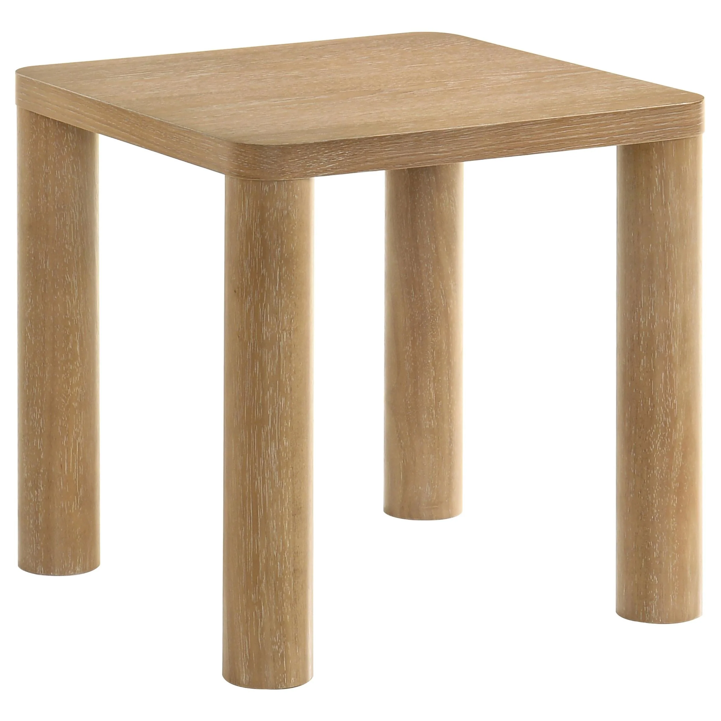 Castlewood Light Oak Engineered Wood Accent Side End Table - Image 2