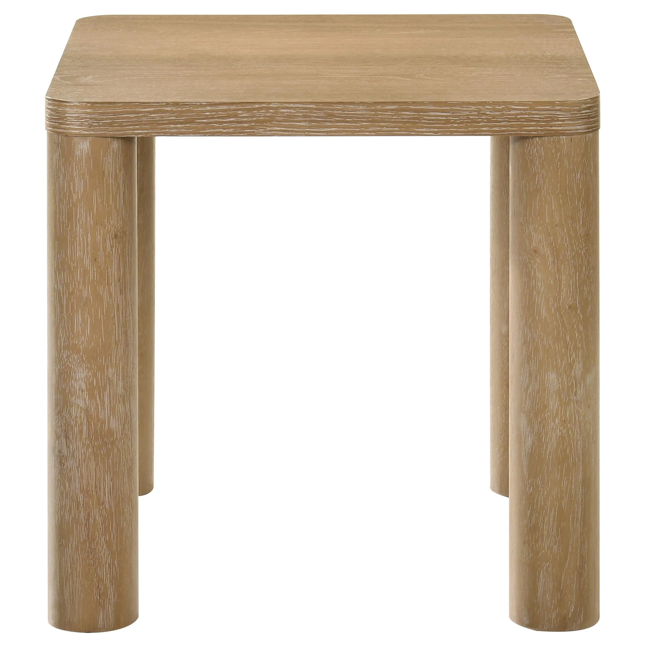 Castlewood Light Oak Engineered Wood Accent Side End Table - Image 3